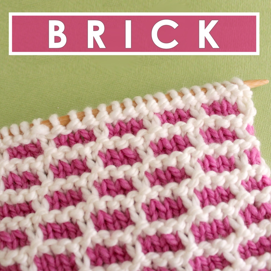 Knitting Patterns Tutorial Brick Stitch Knitting Pattern Studio Knit