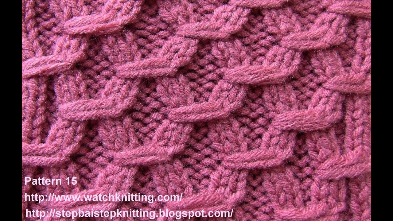 Knitting Patterns Tutorial Hexagonal Embossed Stitches Free Knitting Tutorial Watch Knitting Pattern 15