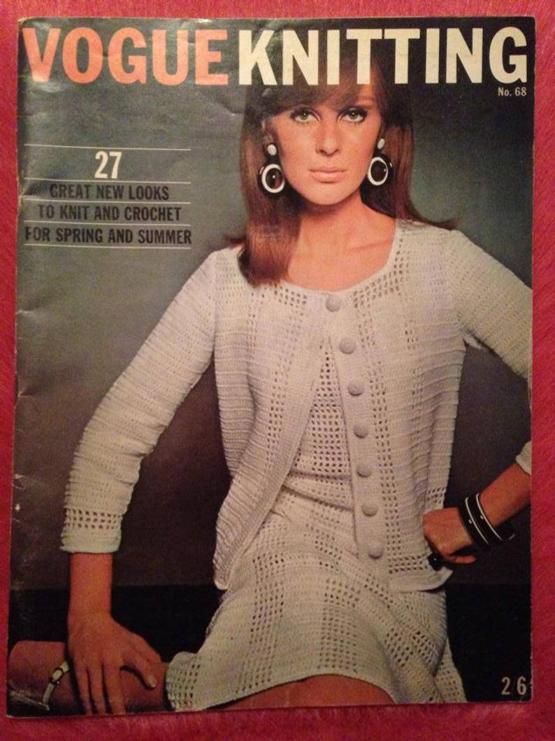 Knitting Patterns Vogue Vintage Vogue Knitting Pattern Booklet 68 From 1966 Fashion Style Crafts