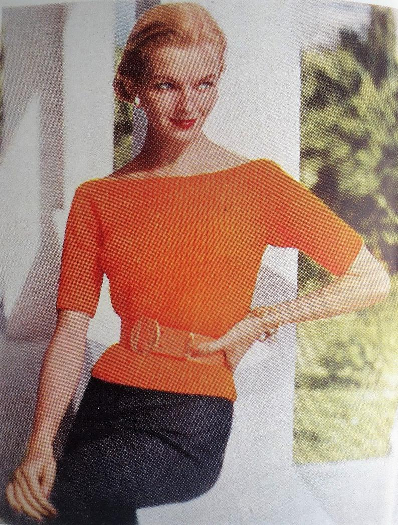 Knitting Patterns Vogue Vogue Knitting Book No 46 Vintage Knitting Patterns 1950s Womens Sweaters Jumpers Blouses Dresses Jackets Suits 50s Original Patterns