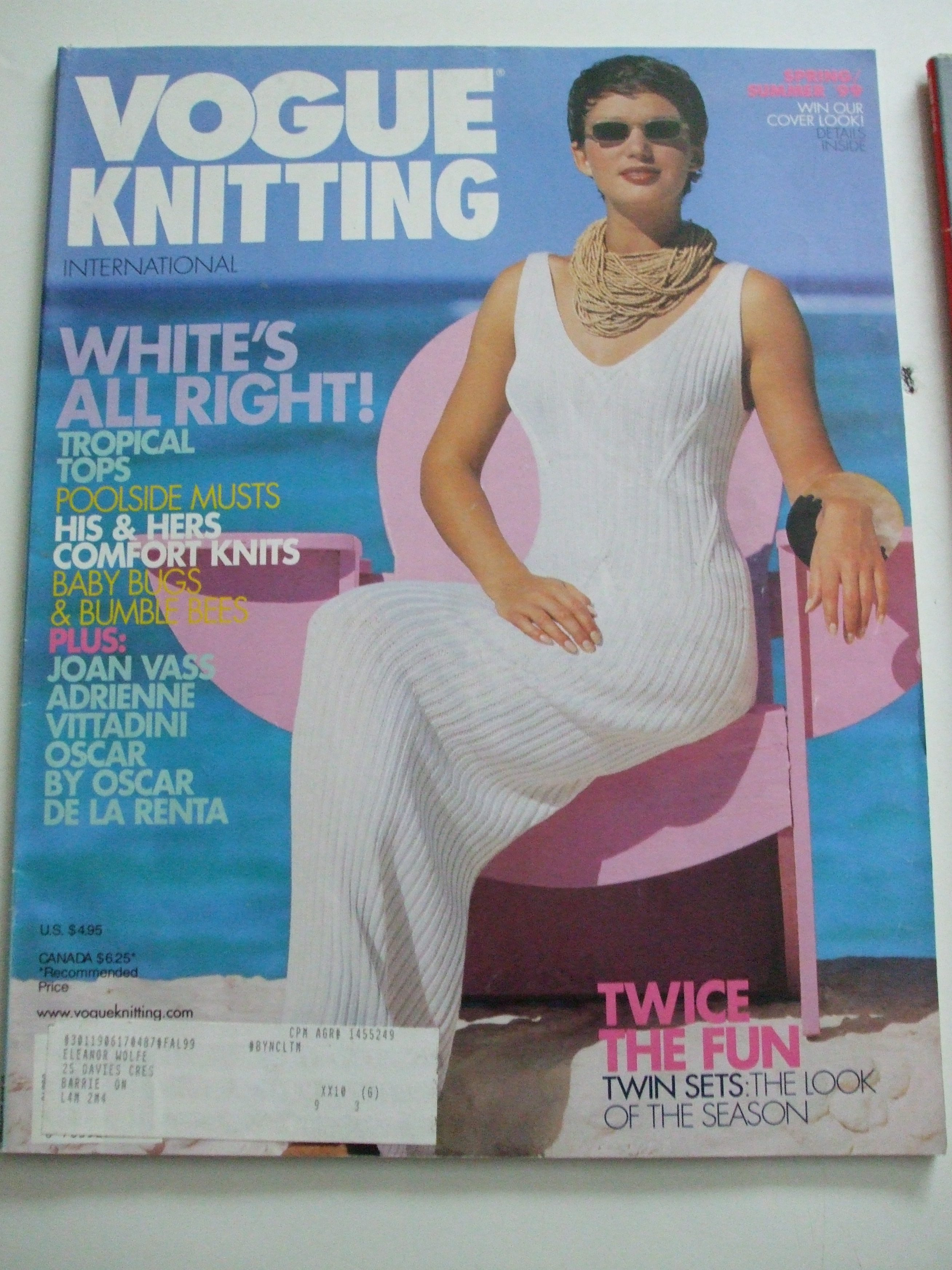 Knitting Patterns Vogue Vogue Knitting International Magazine Patterns 1990s