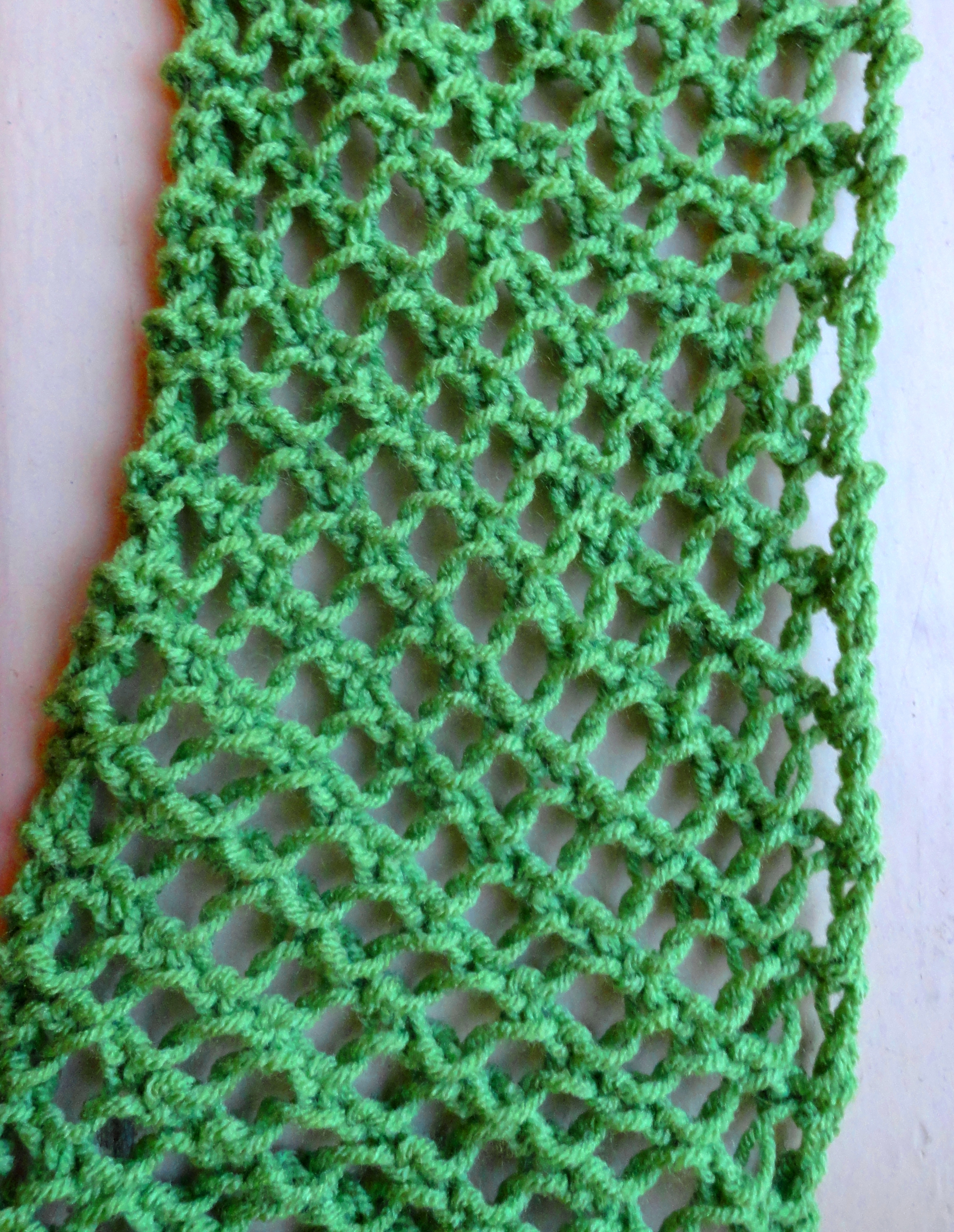 Knitting Scarf Pattern For Beginners Free Fishnet Scarf Pattern Lima Bean Lover
