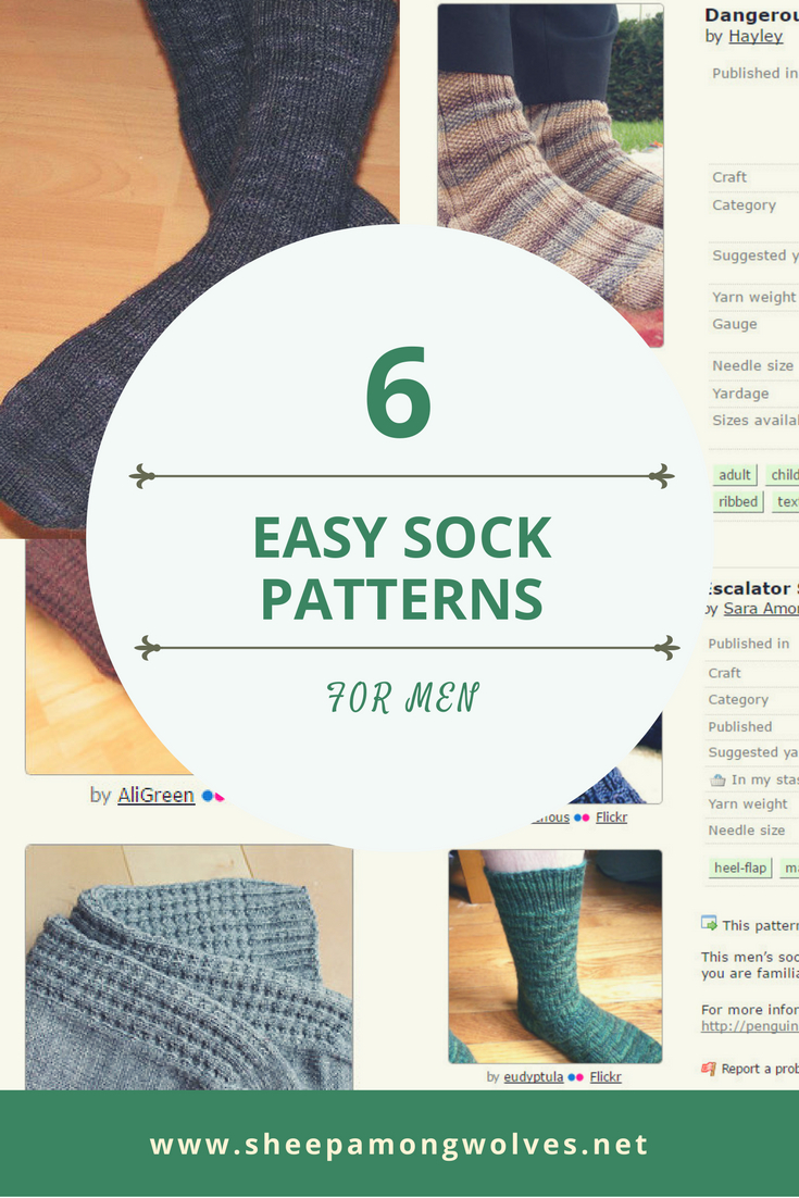 Knitting Sock Patterns For Beginners 6 Easy Sock Patterns For Men Sheep Among Wolves
