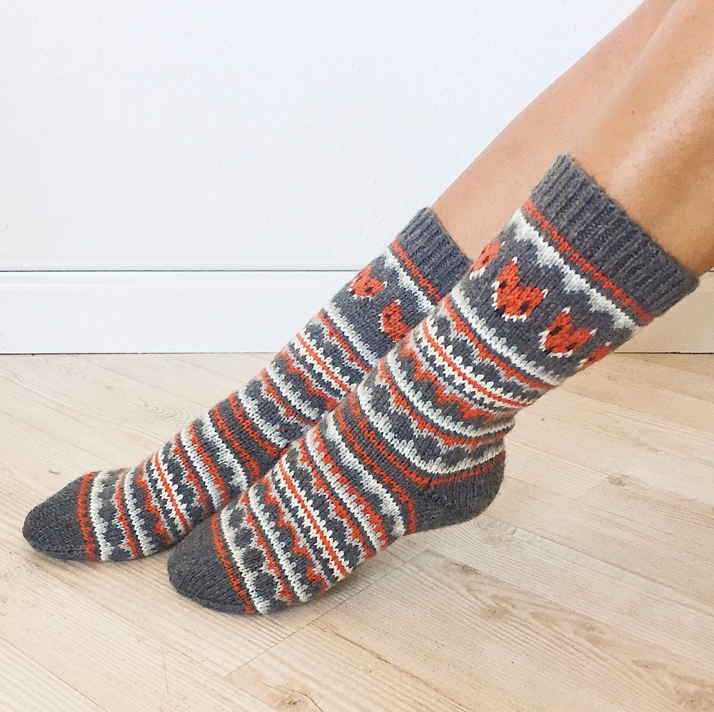 Knitting Sock Patterns Fox Isle Socks Life Is Cozy