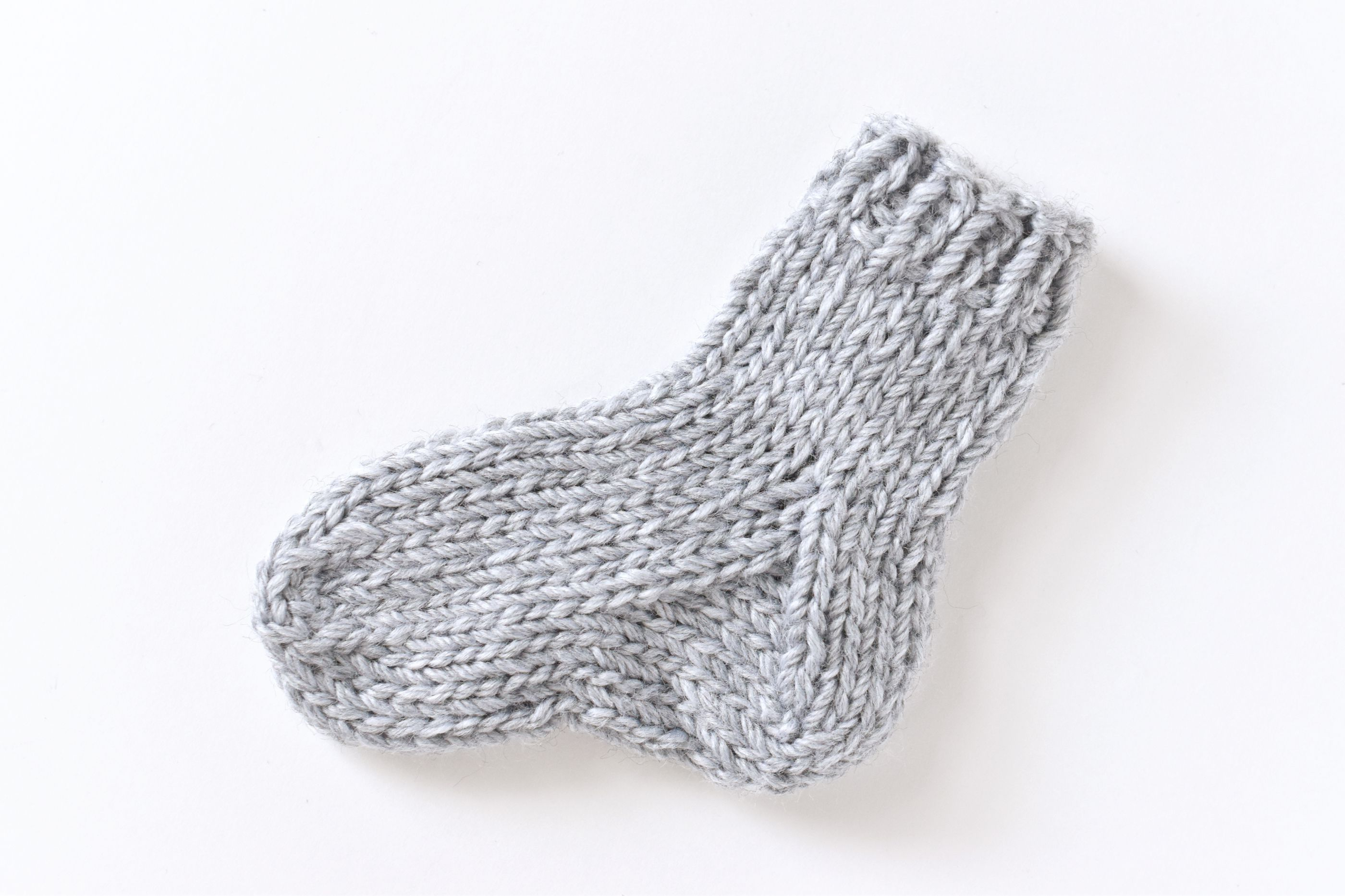 Knitting Socks On Circular Needles Pattern Knit A Small Sock With A Step Step Practice Pattern