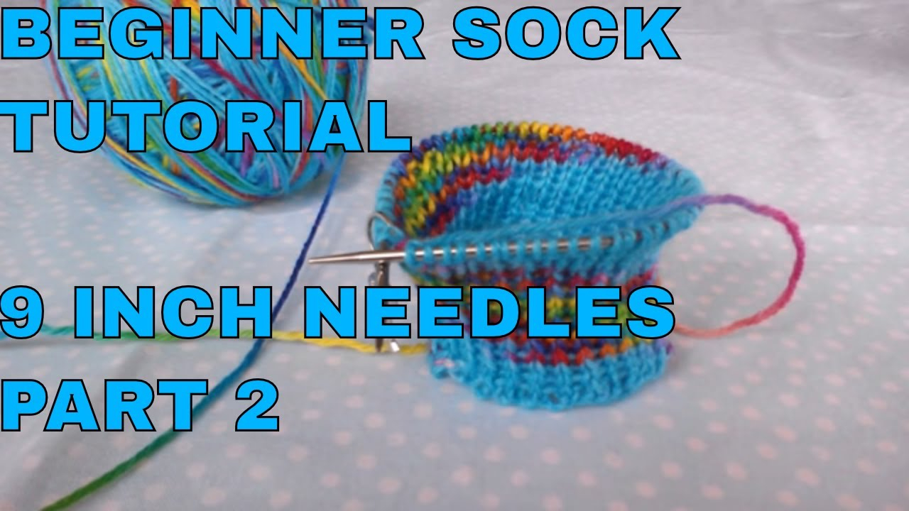 Knitting Socks On Circular Needles Pattern Sock Knitting Tutorial On 9 Circular Needles Part 2