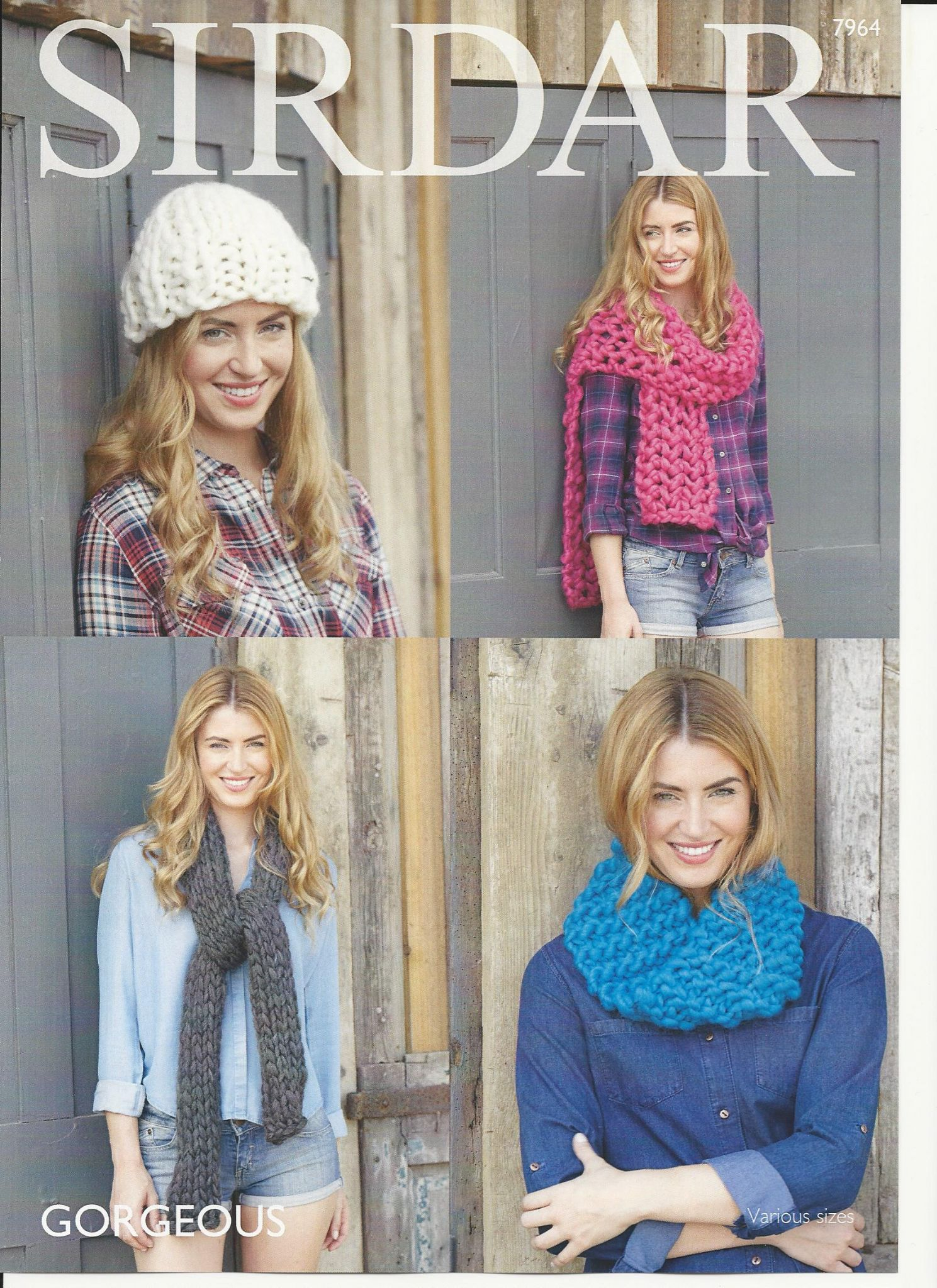 Ladies Scarf Knitting Pattern Sirdar Ladies Snood Hat And Scarves Knitting Pattern In Gorgeous Ultra Super Chunky 7964