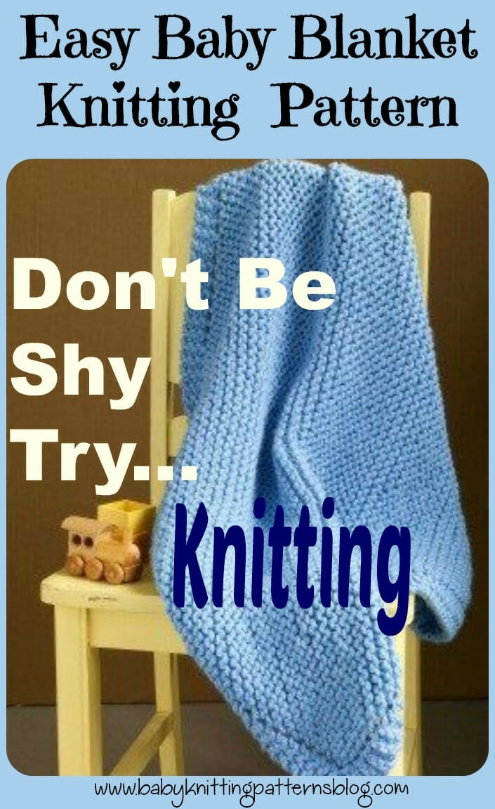 Learn Knitting Patterns Easy Ba Blanket Knitting Pattern Great Way To Start Knitting