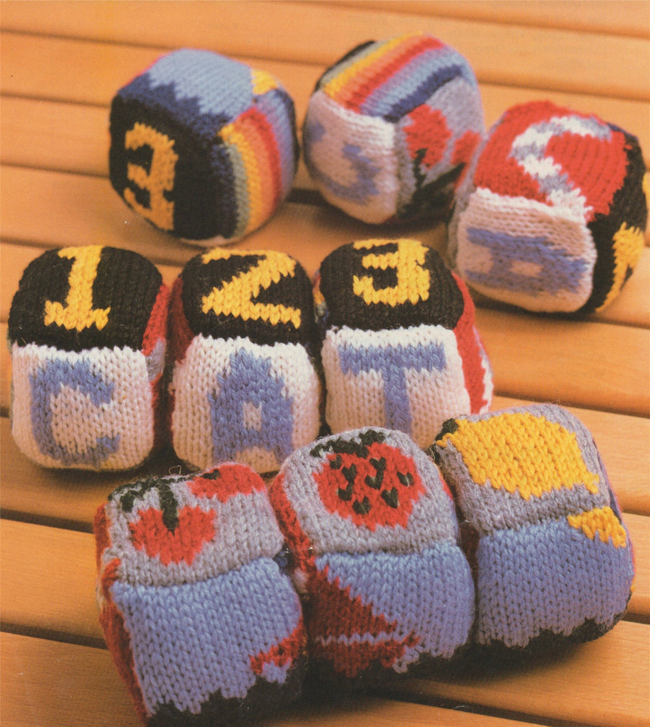 Learn Knitting Patterns Play Block Cubes Knitting Pattern Pdf Childrens Soft Toy Learning