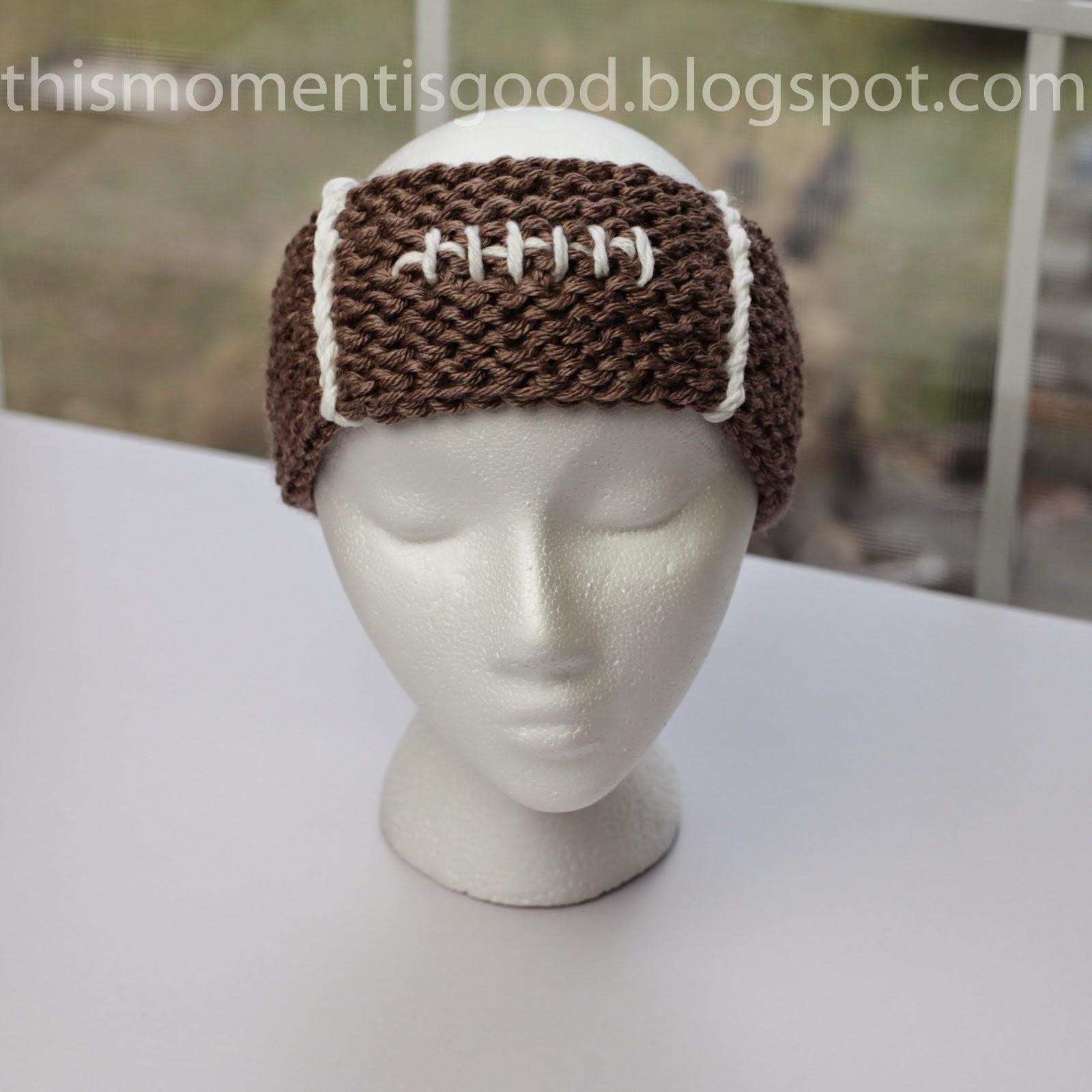 Loom Knit Hat Patterns Free Easy Loom Knit Football Headband Loom Knitting This Moment Is Good