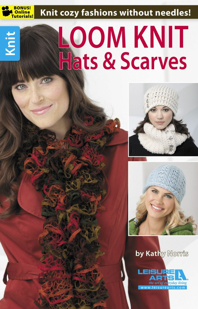 Loom Knit Hooded Scarf Pattern 75471 Loom Knit Hats Scarves