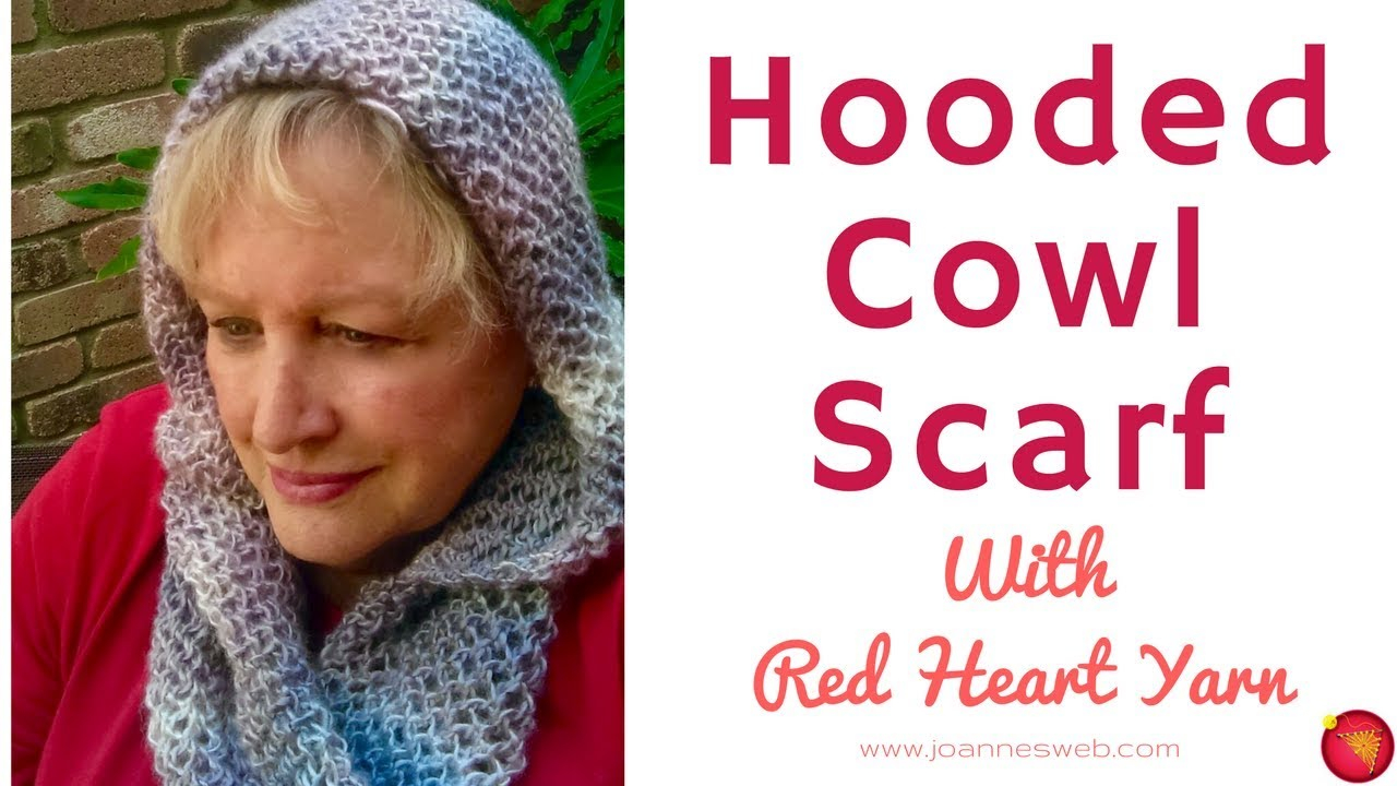 Loom Knit Hooded Scarf Pattern Hooded Cowl Scarf With Red Heart How To Knit A Scarf With A Hood Net Knitting