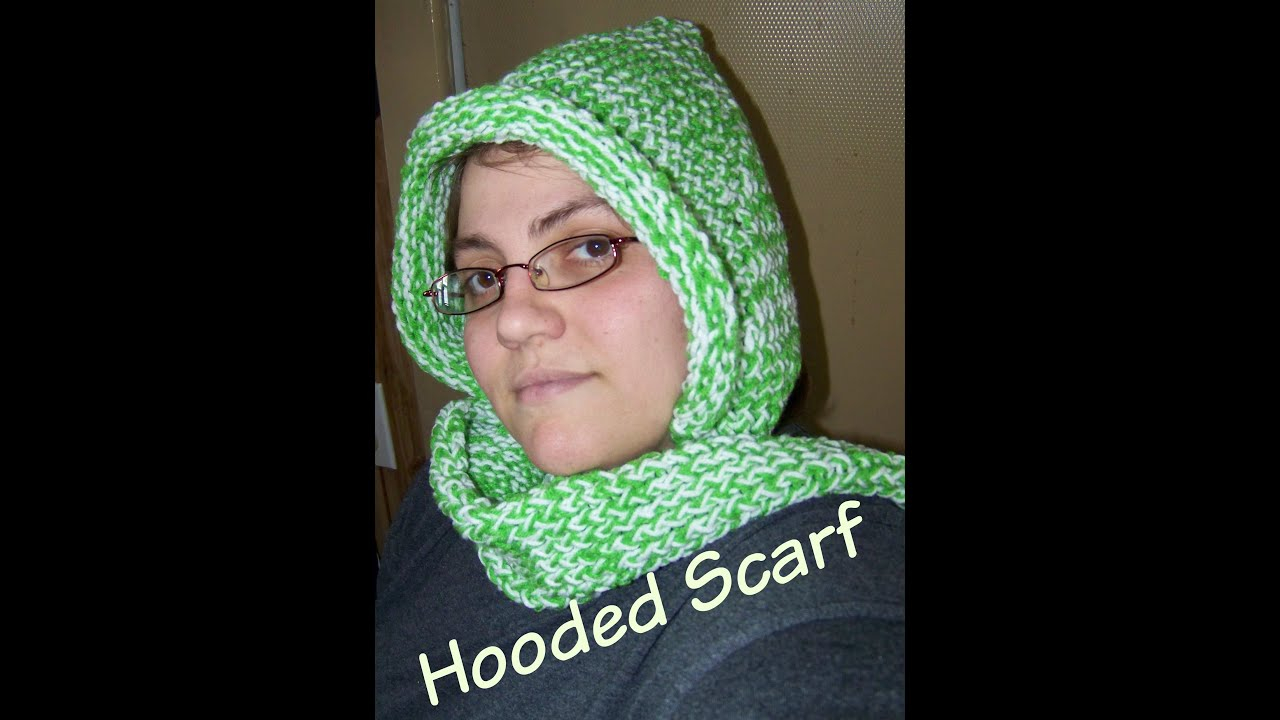 Loom Knit Hooded Scarf Pattern How To Loom Knit A Hooded Scarf
