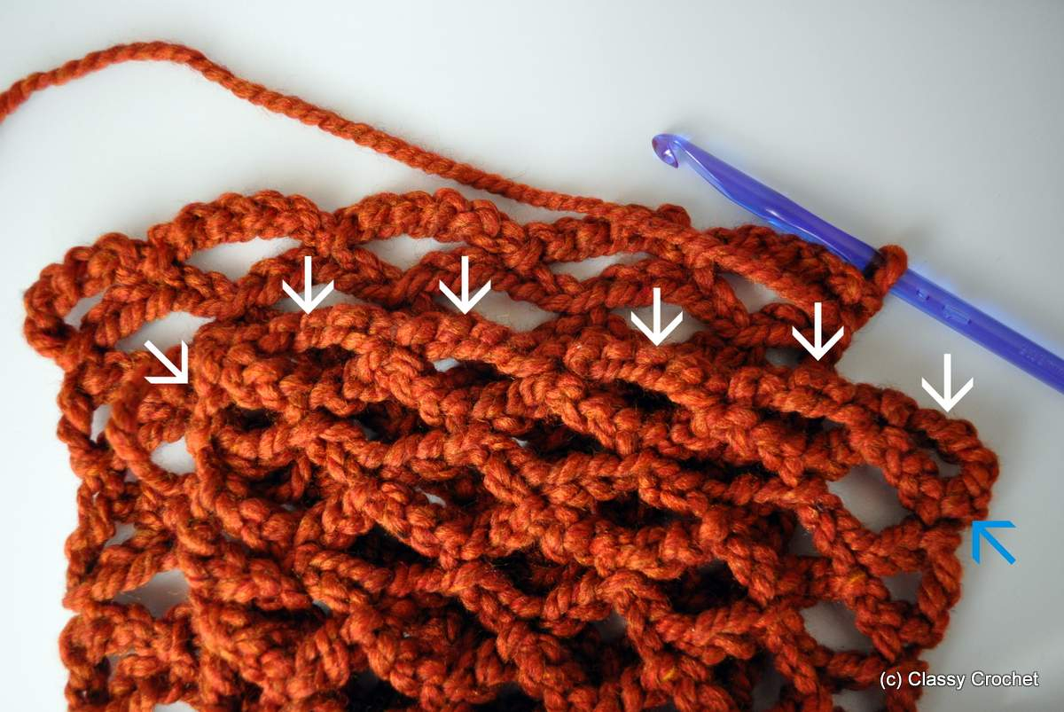 Loop Scarf Knitting Pattern Free Pattern Diamond Lattice Chain Crochet Infinity Scarf Classy