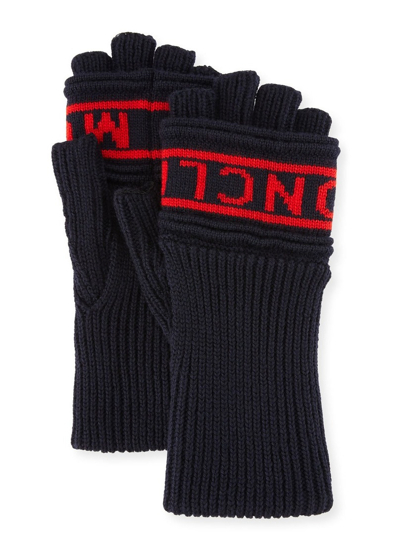 Mens Fingerless Gloves Knitting Pattern Mens Logo Knit Fingerless Gloves