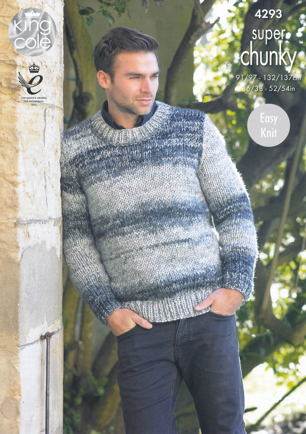 Mens Knit Patterns Details About King Cole Mens Super Chunky Knitting Pattern Easy Knit Jumper Waistcoat 4293