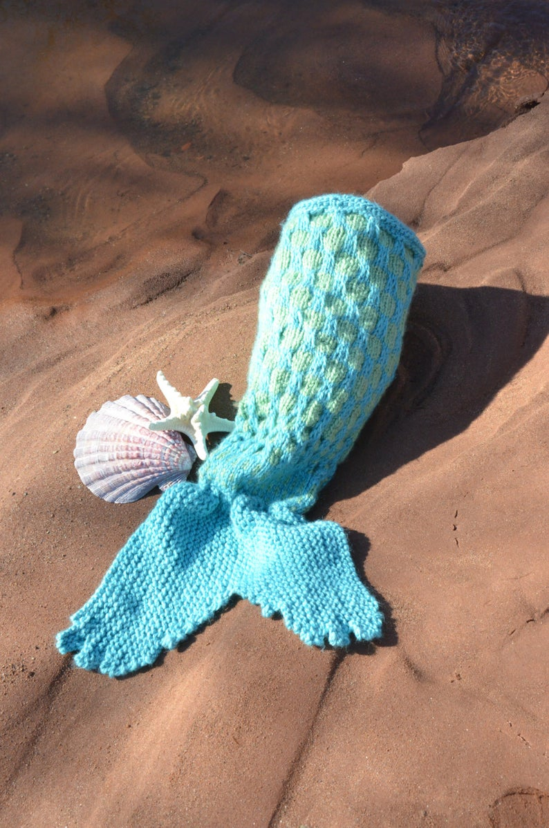 Mermaid Cocoon Knitting Pattern Knitting Instructions Ba Mermaid Tail Knit Mermaid Ba Mermaid Blanket Photo Prop Mermaid Photo Prop Instant Download