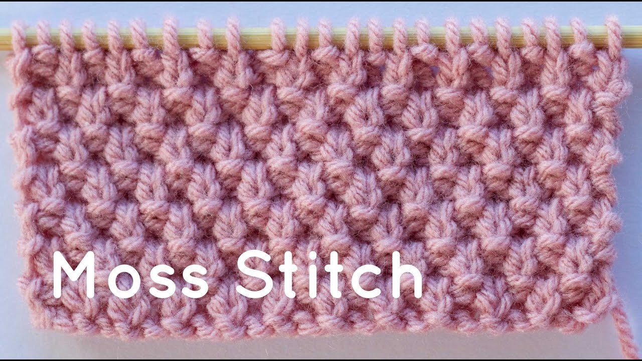 Moss Stitch Scarf Knitting Pattern How To Knit The Moss Stitch