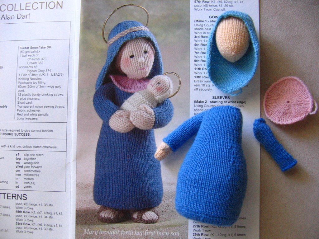 Nativity Knitting Pattern Free Annypurls November 2006