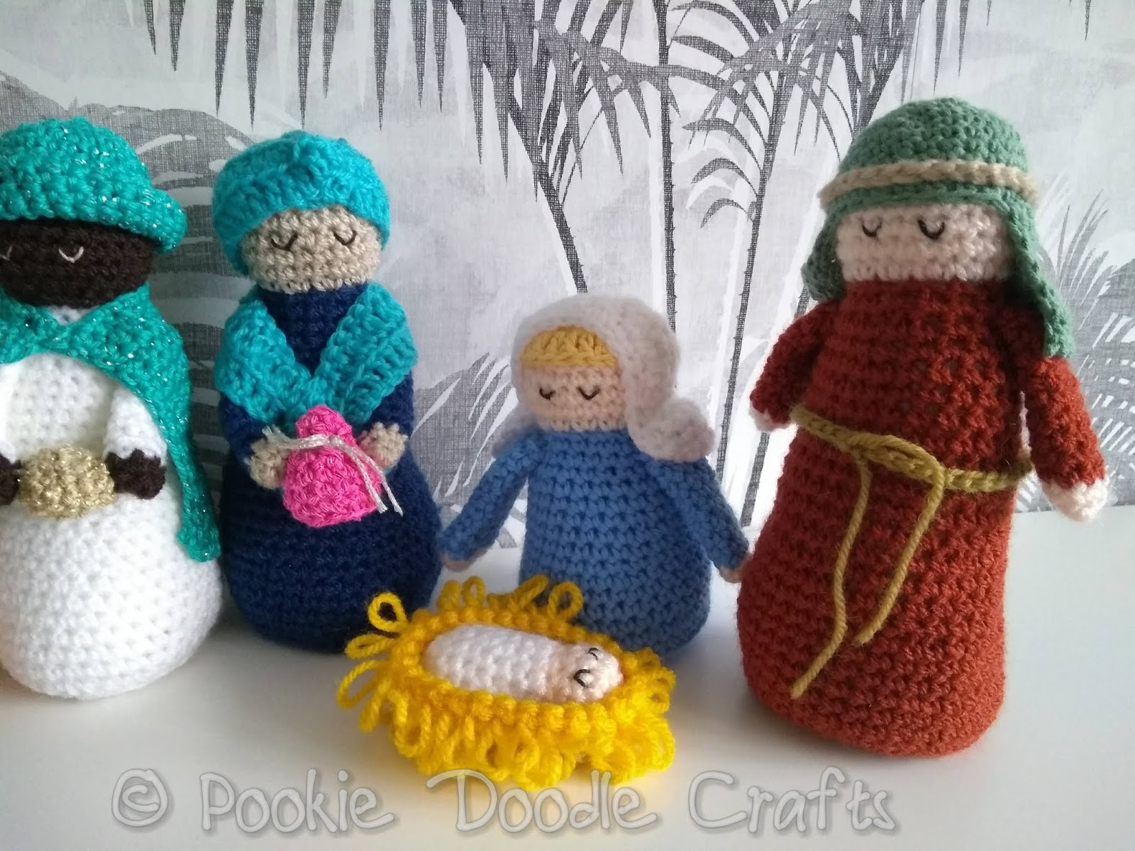 Nativity Knitting Pattern Free Pookie Doodle Crafts Nativity Crochet Figures Set Amigurumi