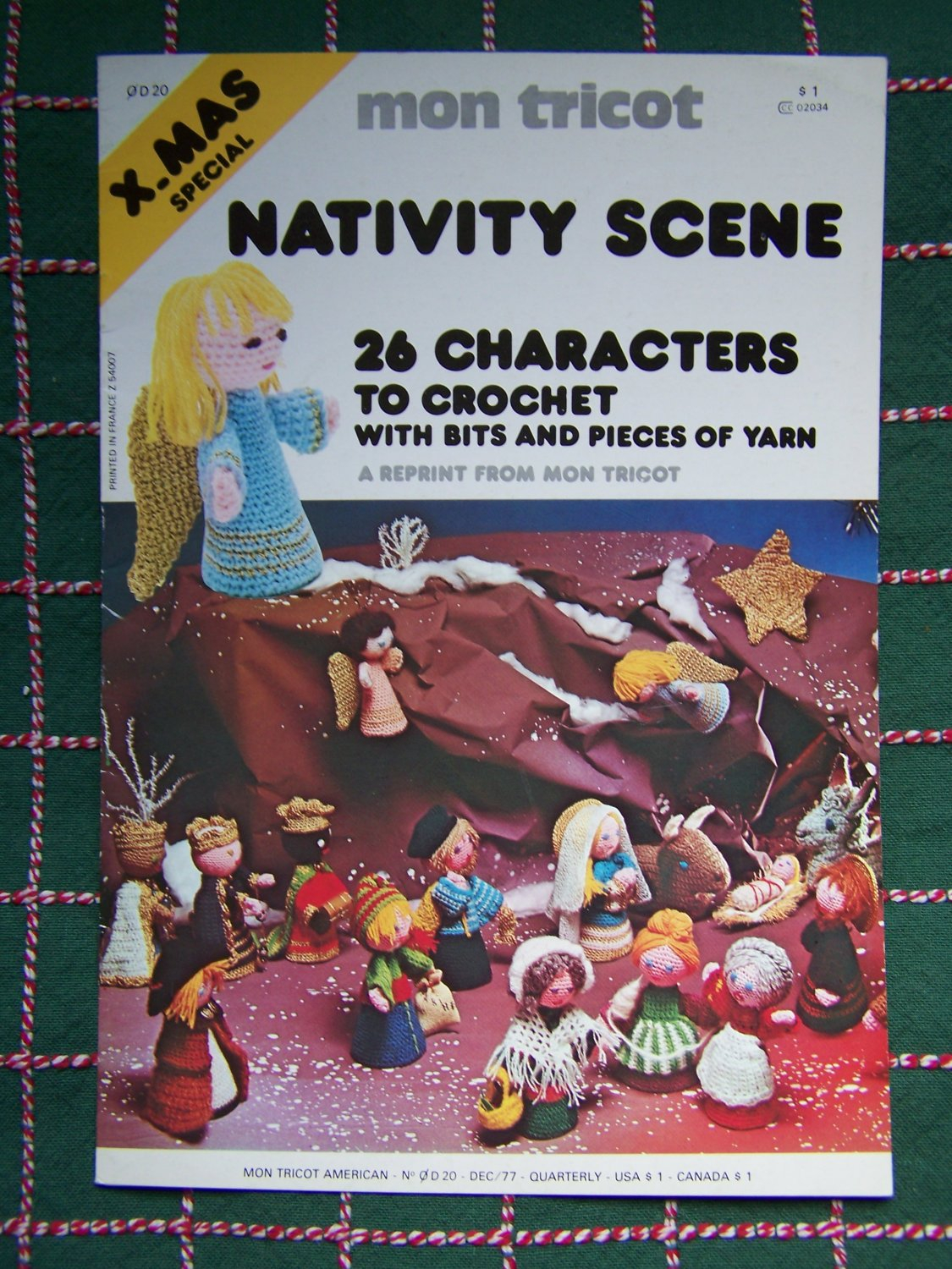 Nativity Knitting Pattern Free Vintage Mon Tricot 26 Piece Crochet Patterns Christmas Nativity Set Village Town Scene