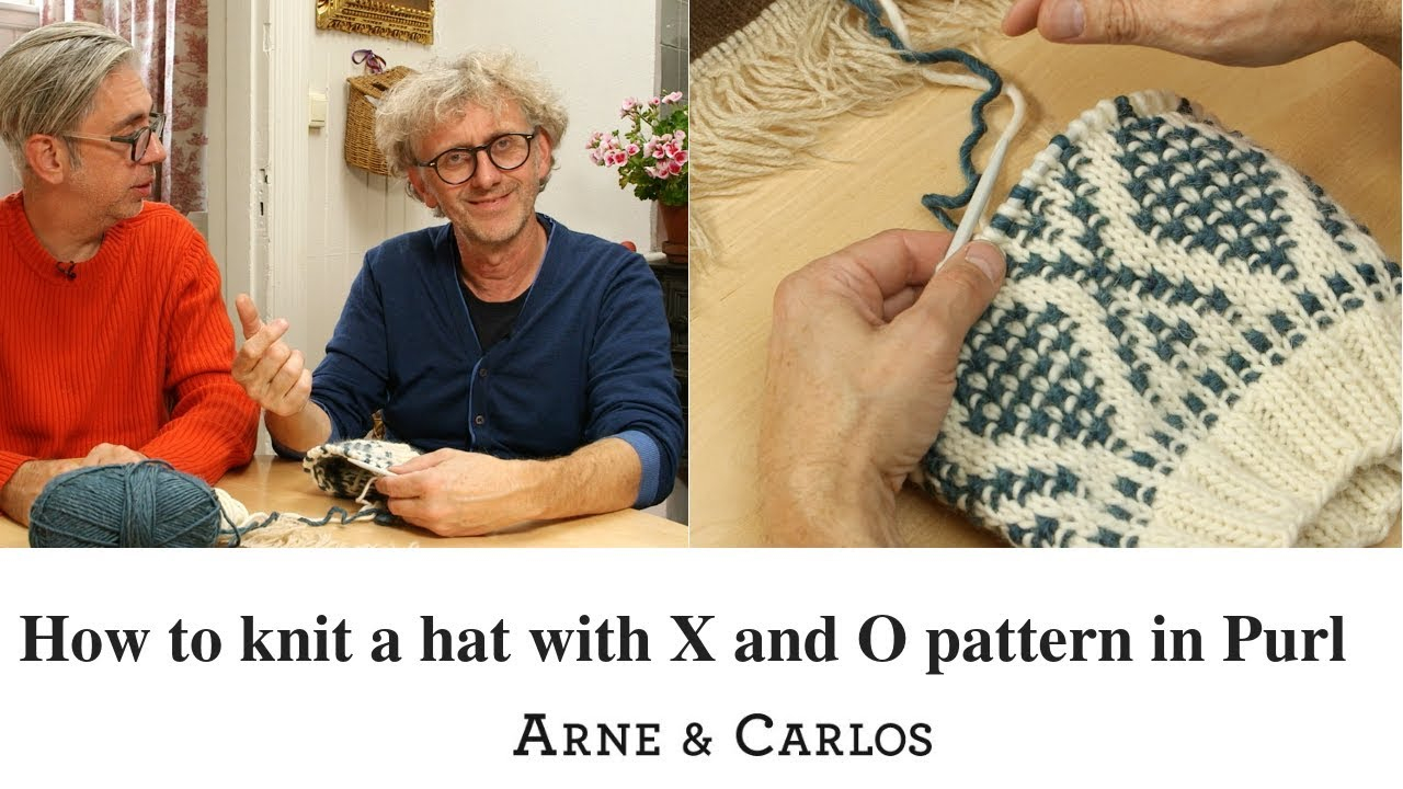 Norwegian Patterns For Knitting How To Knit A Norwegian Style Hat With X And O Pattern In Purl Arne Carlos