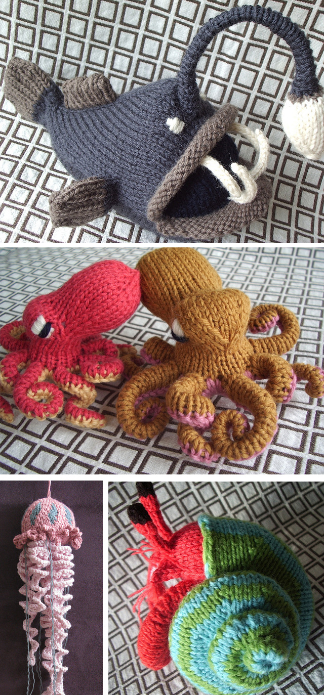 Octopus Knitting Pattern Sea Creature Knitting Patterns In The Loop Knitting