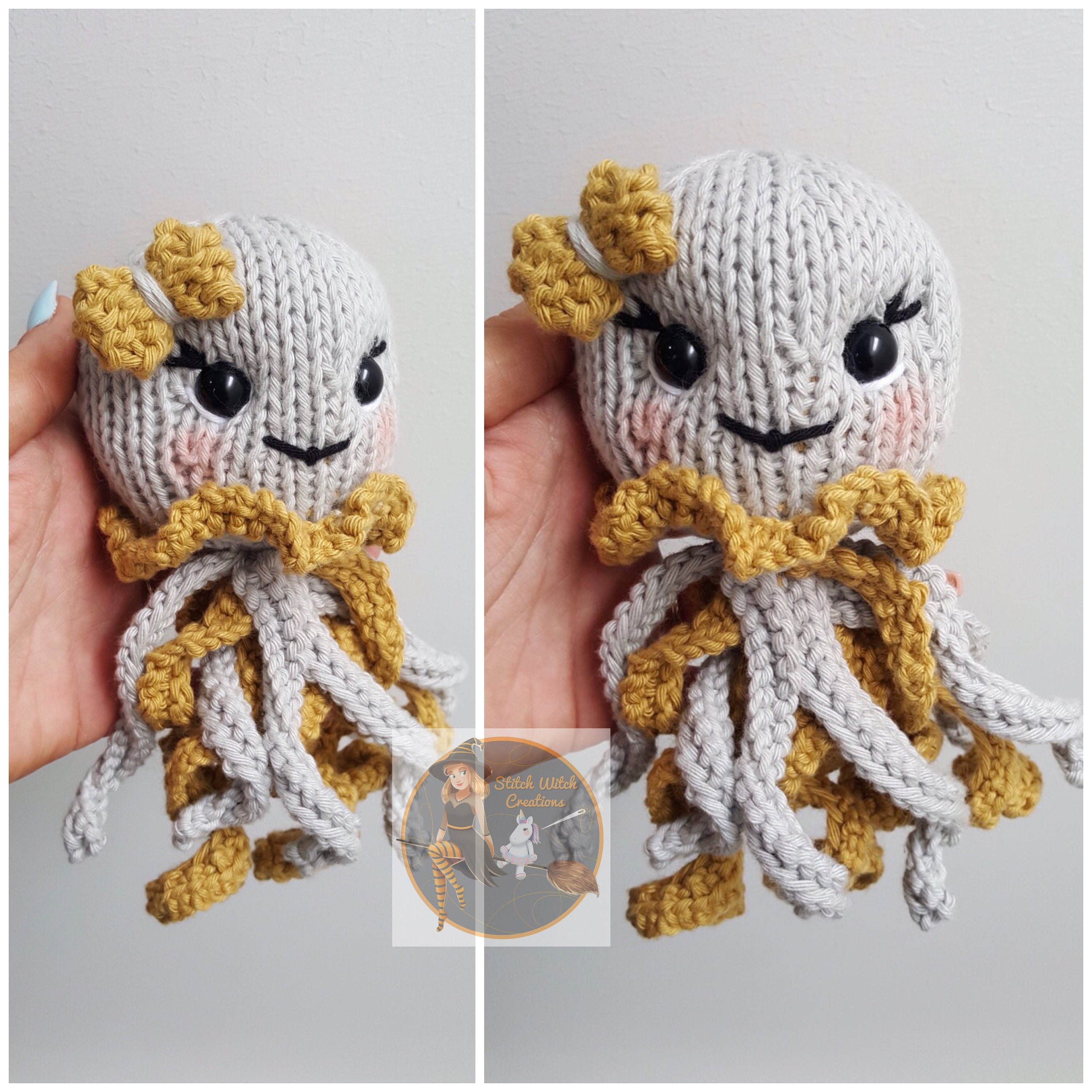 Octopus Knitting Pattern Swc Small Jellyfishoctopus Knitting Pattern Pdf Knitting Pattern Instant Download Pattern Only