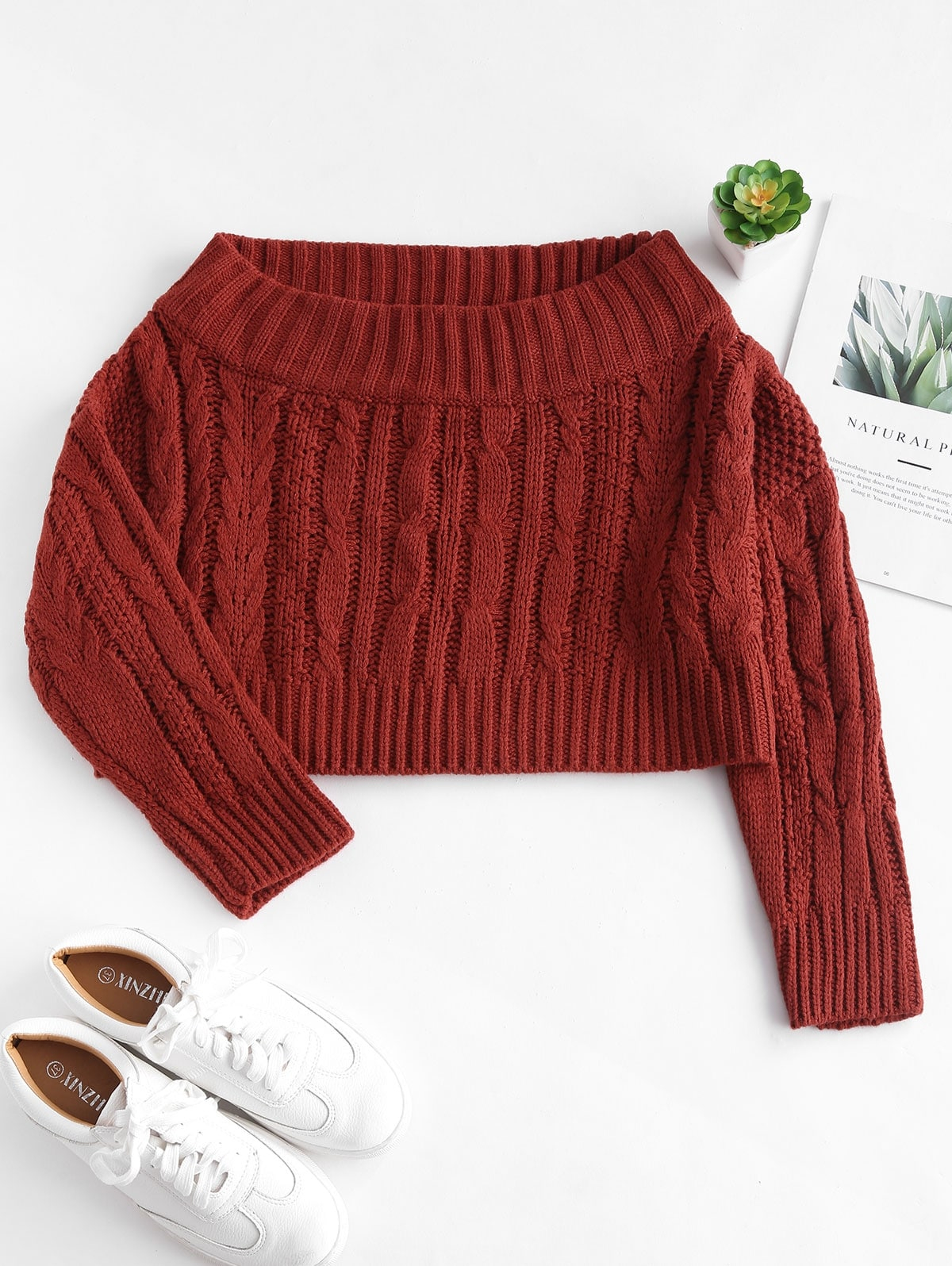 Off The Shoulder Sweater Knitting Pattern Cable Knit Off The Shoulder Sweater