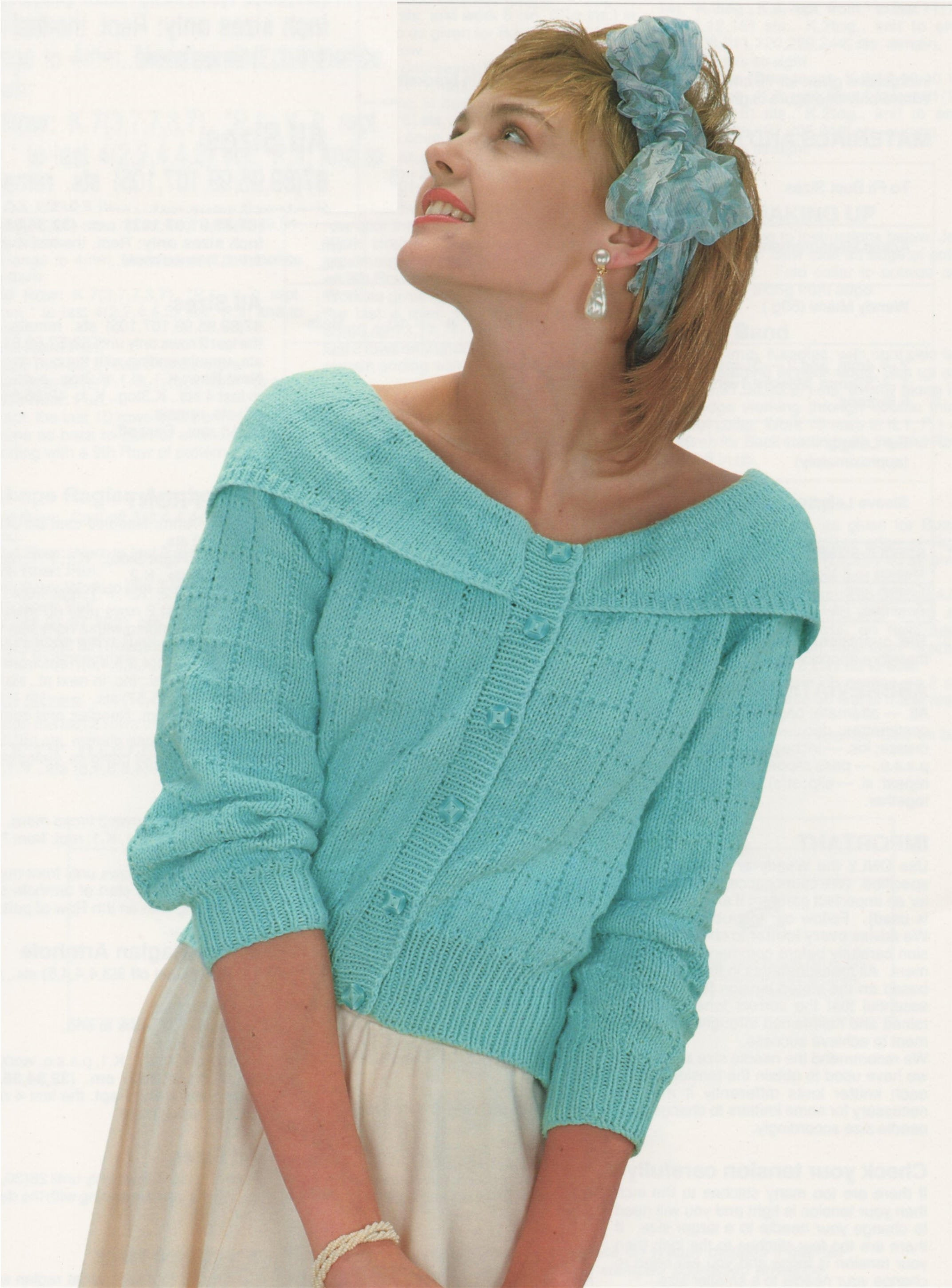 Off The Shoulder Sweater Knitting Pattern Womens Cardigan Knitting Pattern Pdf Ladies 30 32 34 36 38 And