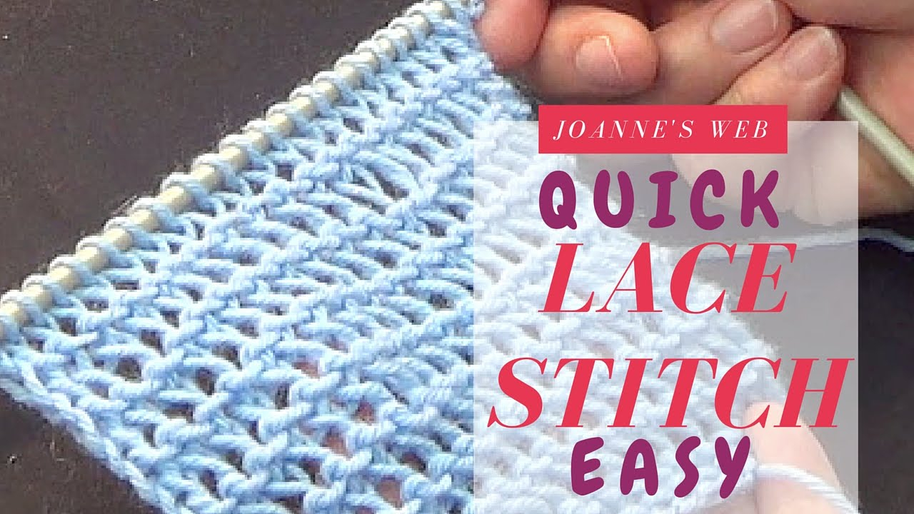 Open Knit Scarf Pattern Quick And Simple Lace Stitch Knitting Lace Stitches