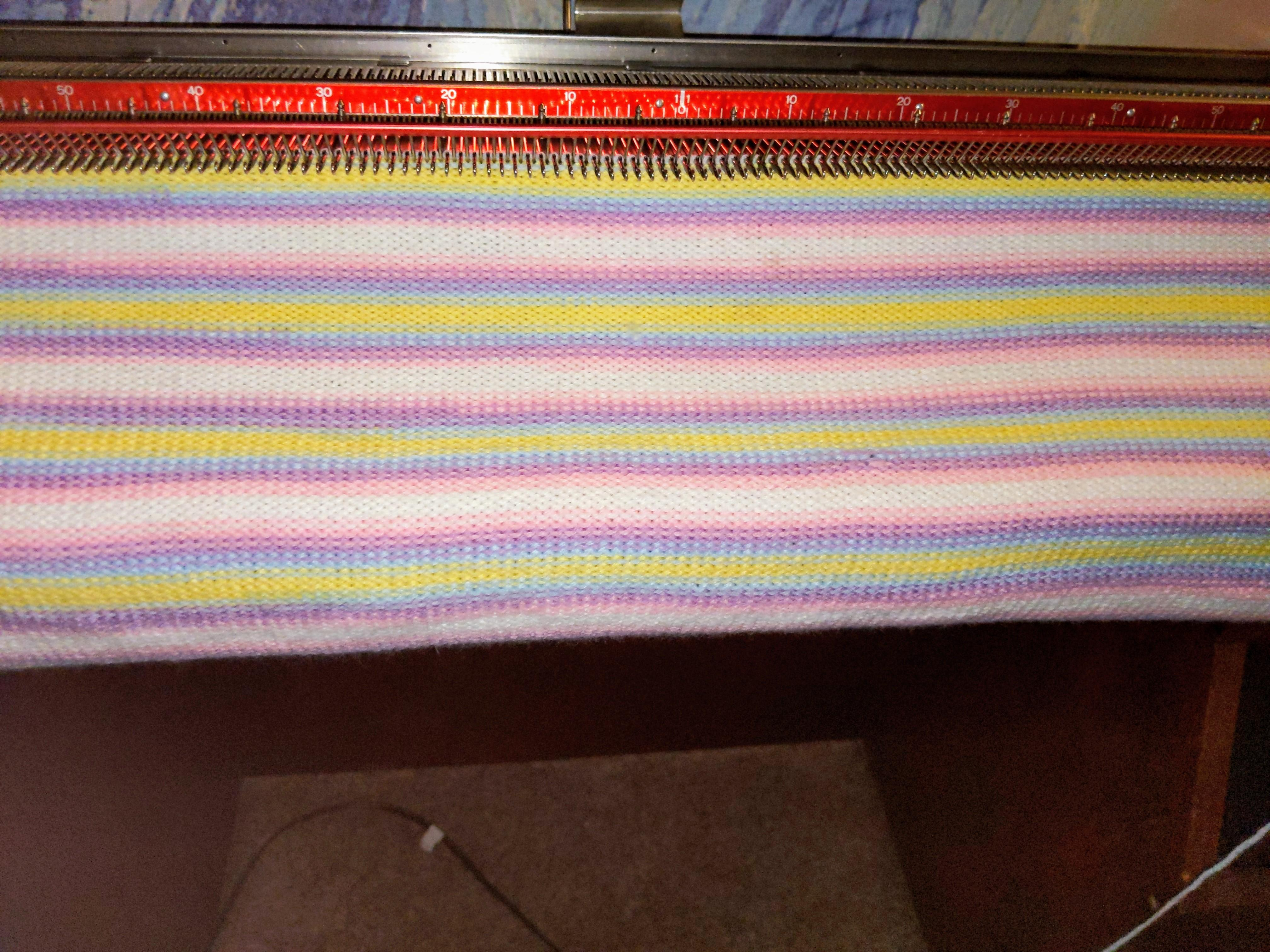 Passap Knitting Machine Patterns My First Passap Speed O Knit Project Machineknitting