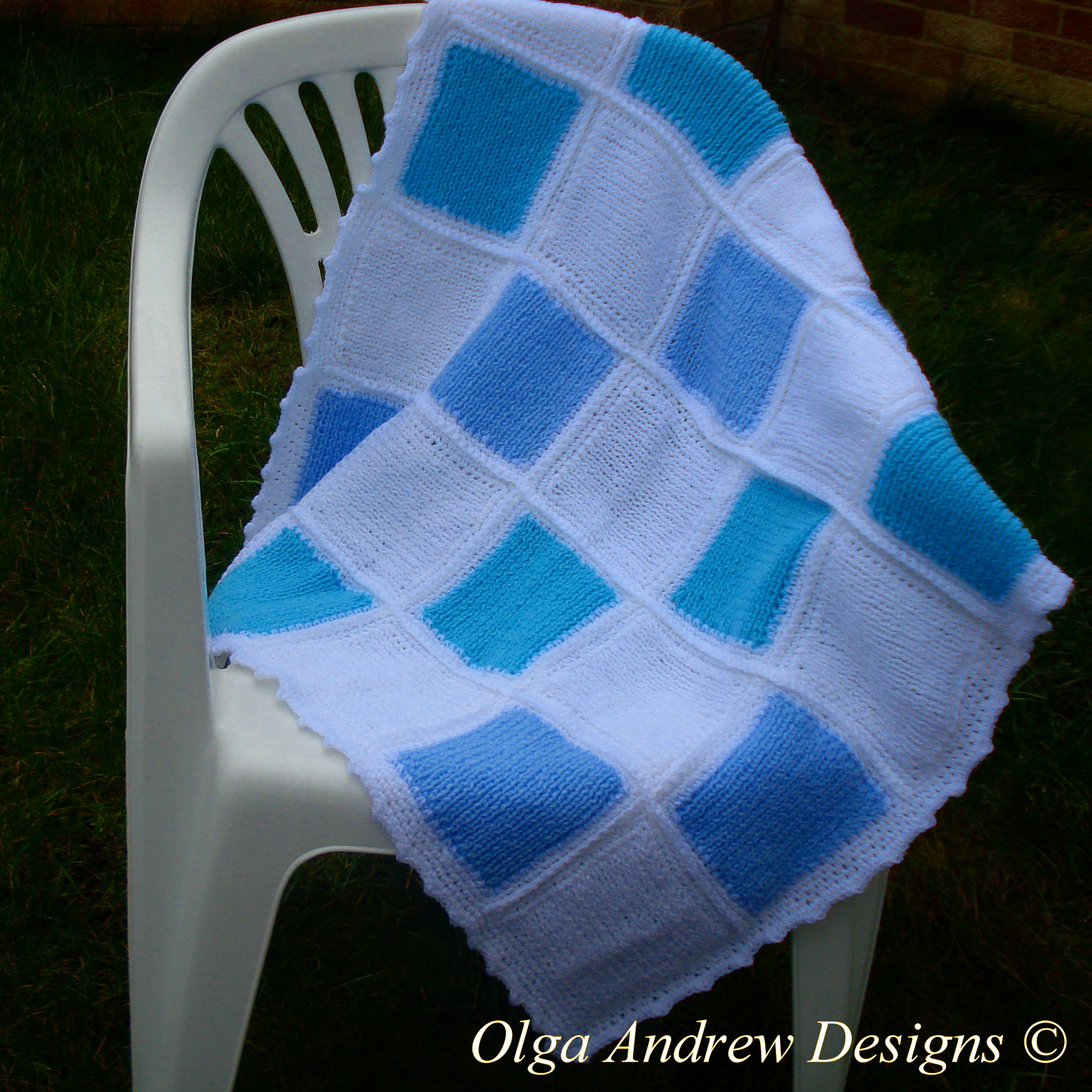 Patchwork Knitting Patterns For Blankets Patchwork Ba Blanket Knitcrochet Pattern 042