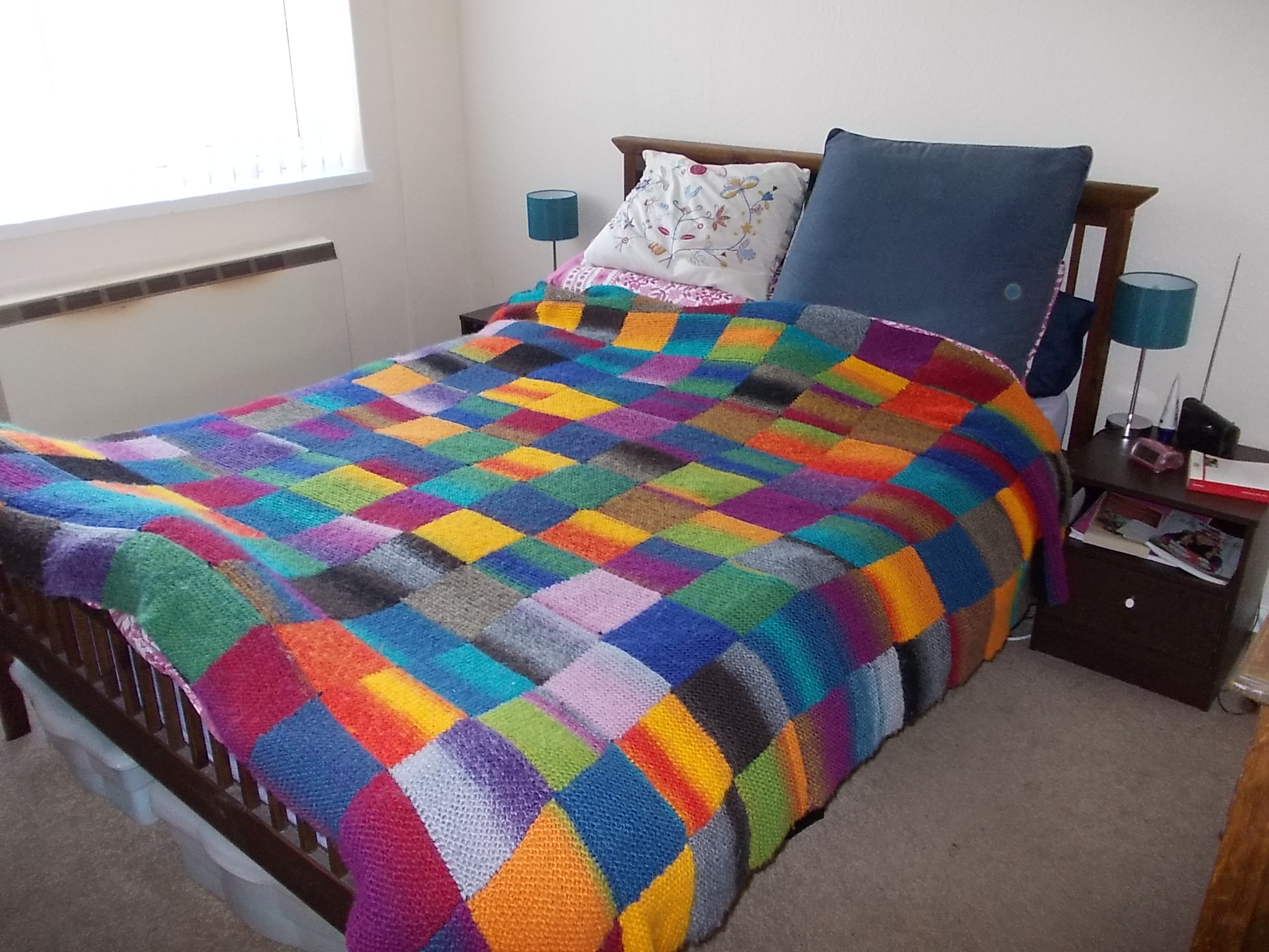 Patchwork Knitting Patterns For Blankets The Knitted Patchwork Blanket Saga Millykinsknits