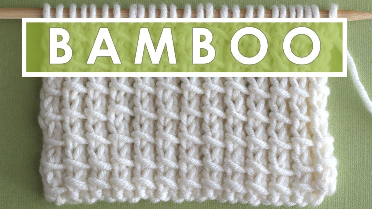 Pattern Knit Bamboo Knit Stitch Pattern