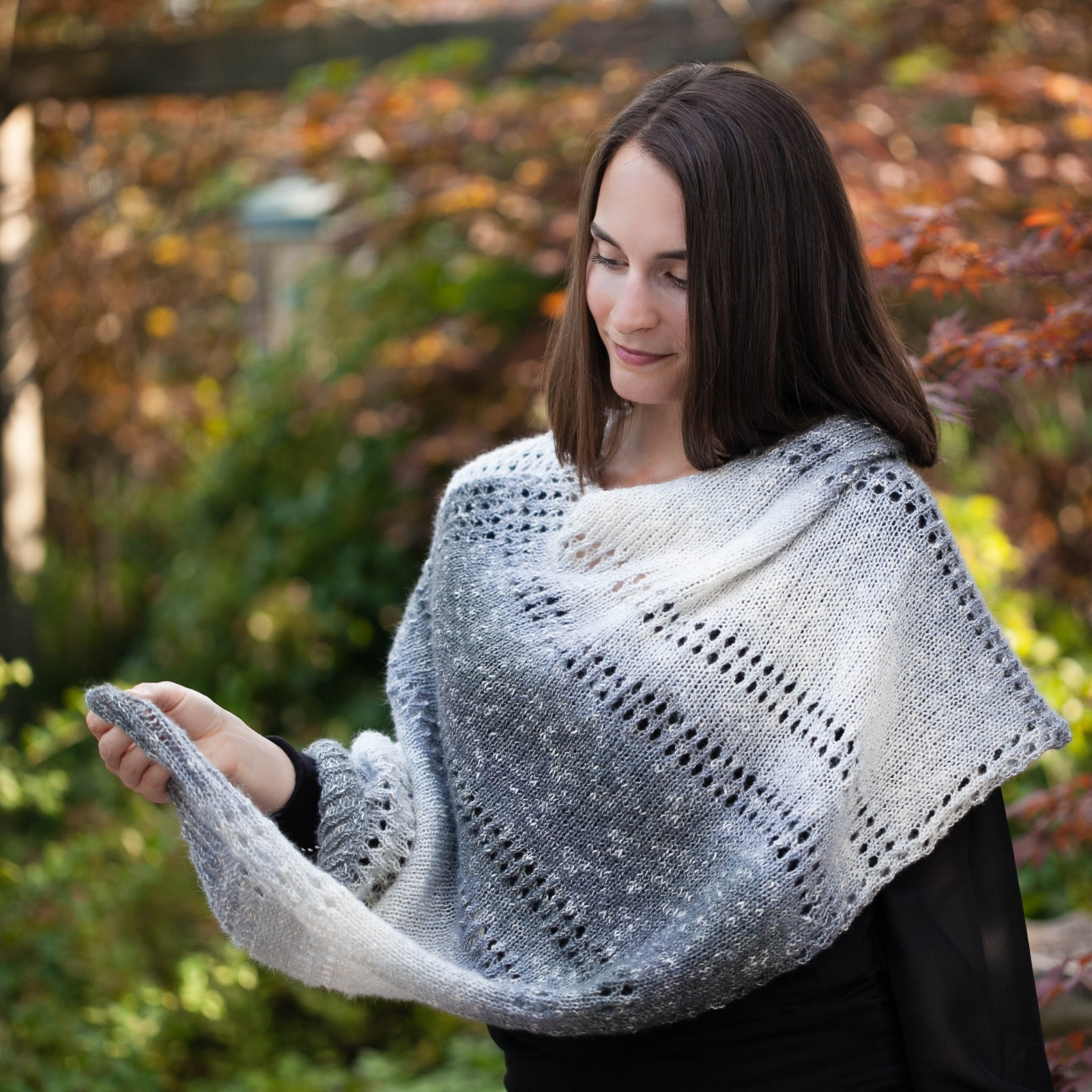 Poncho Pattern Knit Loom Knit Poncho Cape Pattern The Grey Skies Poncho Has An Elegant Design And Is An Easy Loom Knit Pdf Pattern Download