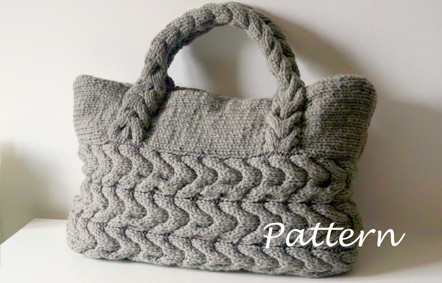 Pouch Knitting Pattern Knitting Pattern Cable Bag Knitting Pattern Knit Bag Pattern Bag Making Tutorial Knitted Bag Pattern Purse Pattern Diy Shopping Bag Pattern