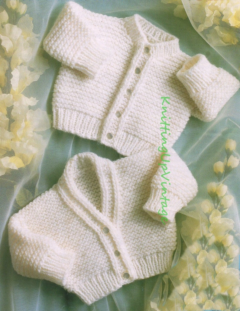 Premature Baby Knitting Patterns Premature Ba Knitting Pattern Pdf Cardigans 13 16