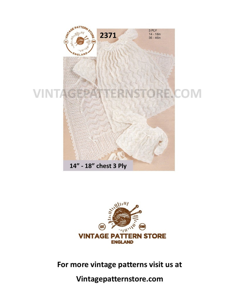 Premature Baby Knitting Patterns Premature Babies Knitting Pattern Premature Ba Pattern Preemie Pattern Christening Dress Pattern 14 18 Chest Pdf Download 2371