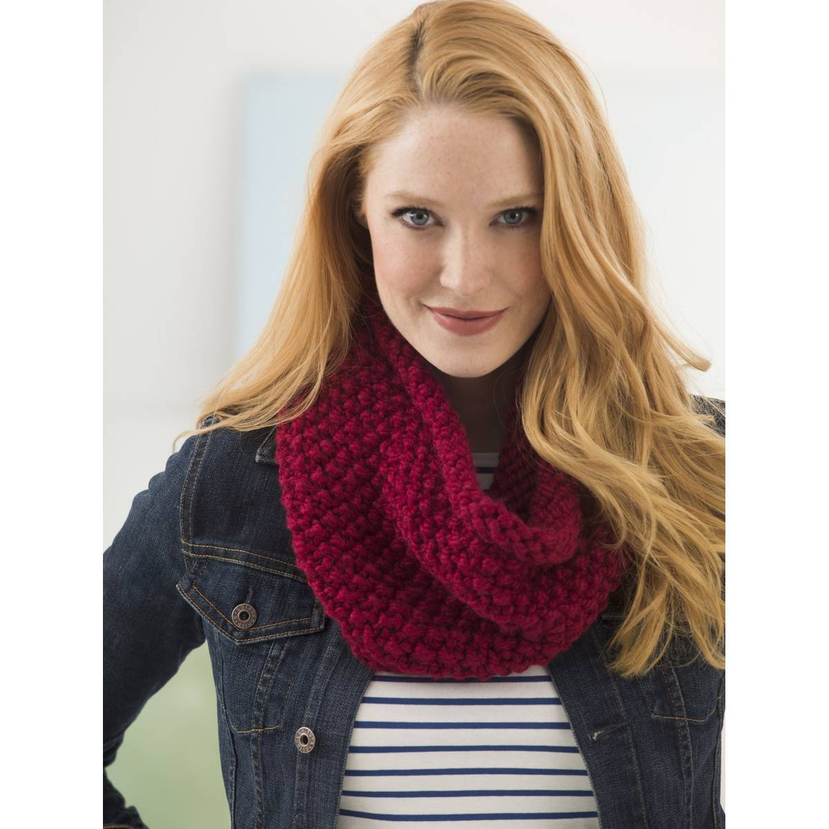 Quick Knit Cowl Pattern Free Pattern Lion Brand Thick And Quick Seed Stitch Cowl L40626