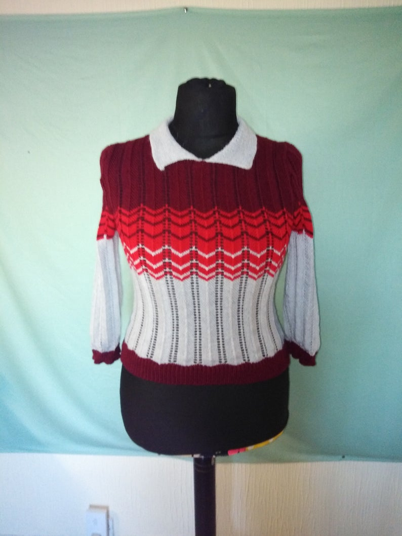Ravelry Patterns Knitting Handmade Knitted 1940s Style Jumper From A Ravelry Pattern Your Victory