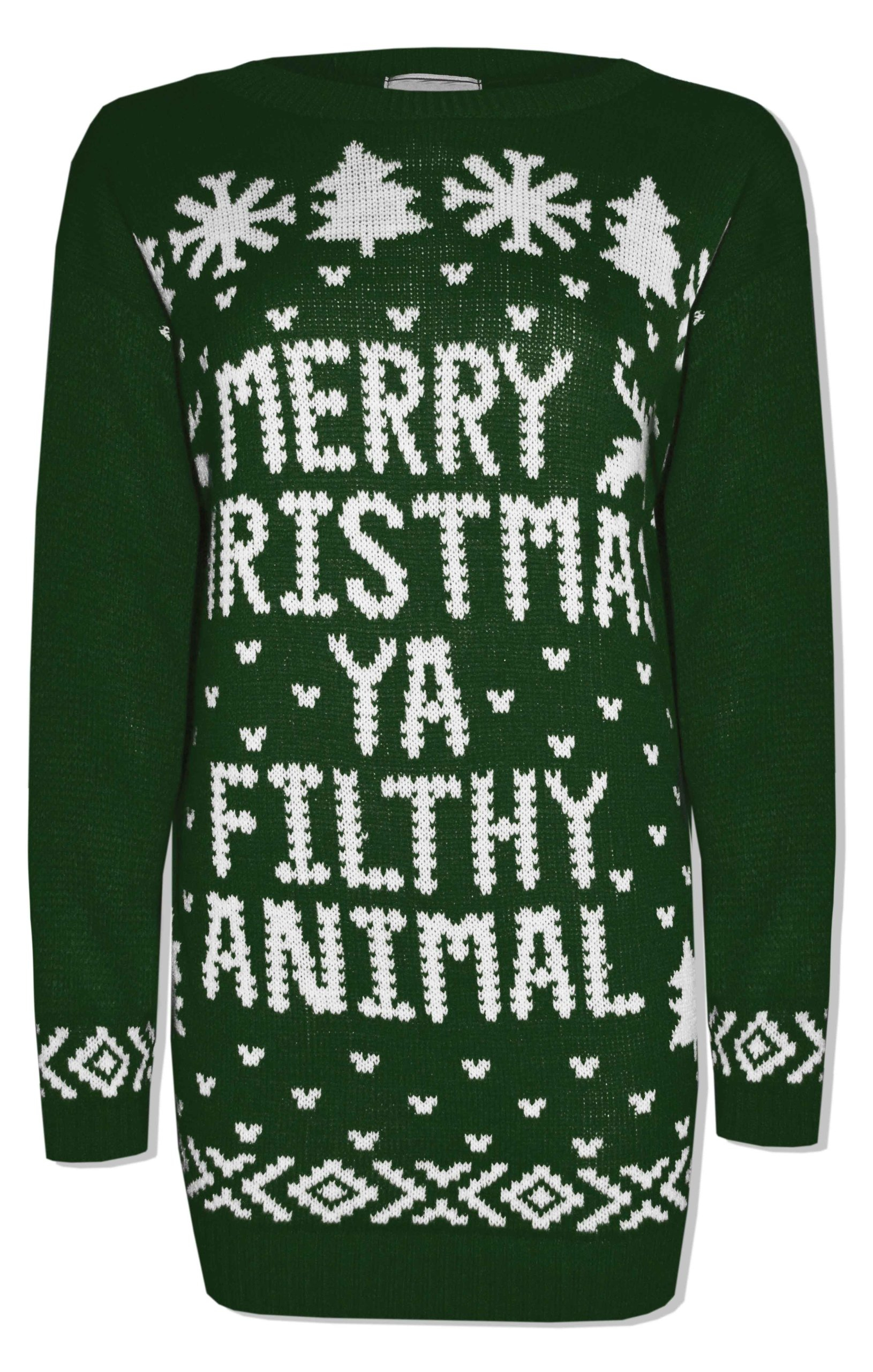 Retro Christmas Jumper Knitting Patterns Blush Avenue Mens Ladies Merry Christmas Ya Filthy Animal Novelty Retro Xmas Home Top Jumper