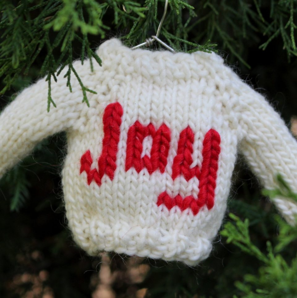 Retro Christmas Jumper Knitting Patterns Knitting Pattern Christmas Ornament Mini Sweater Knit Patterns Free