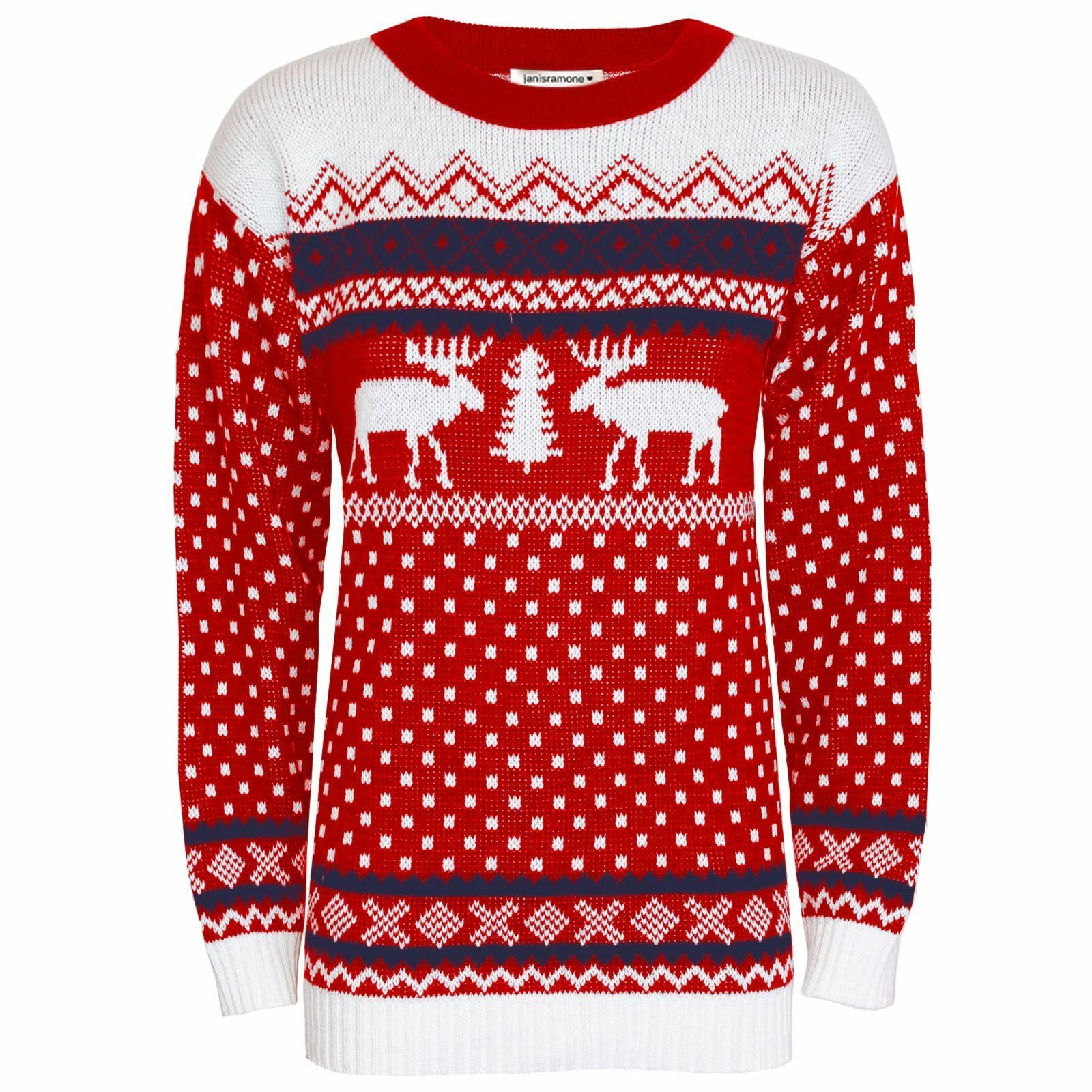 Retro Christmas Jumper Knitting Patterns Mens Christmas Reindeer Vintage Jumper Boys Warm Sweater Knitted Casual Xmas Uk
