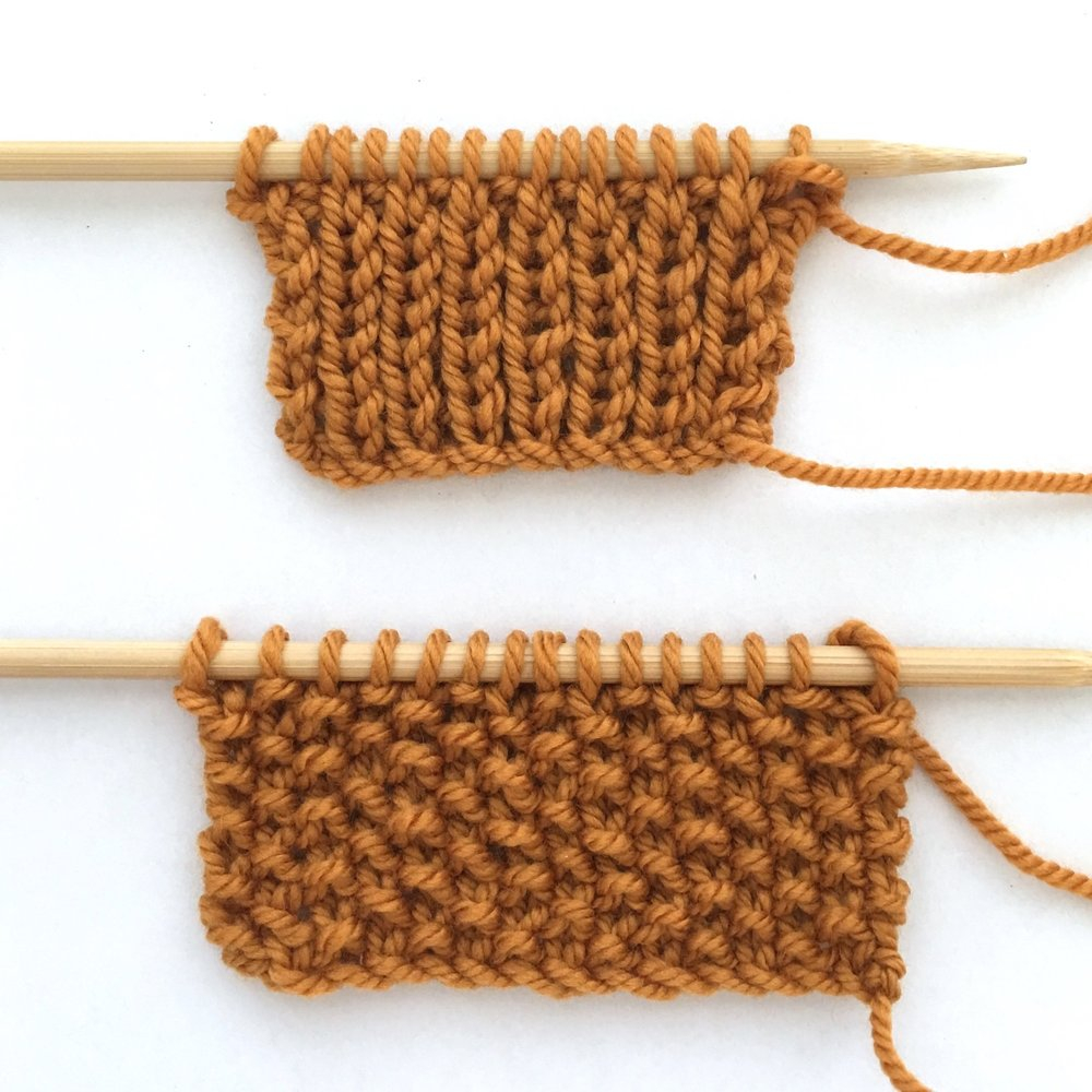 Rib Knitting Patterns Knit 1 Purl 1 Stitch Guide Blognobleknits