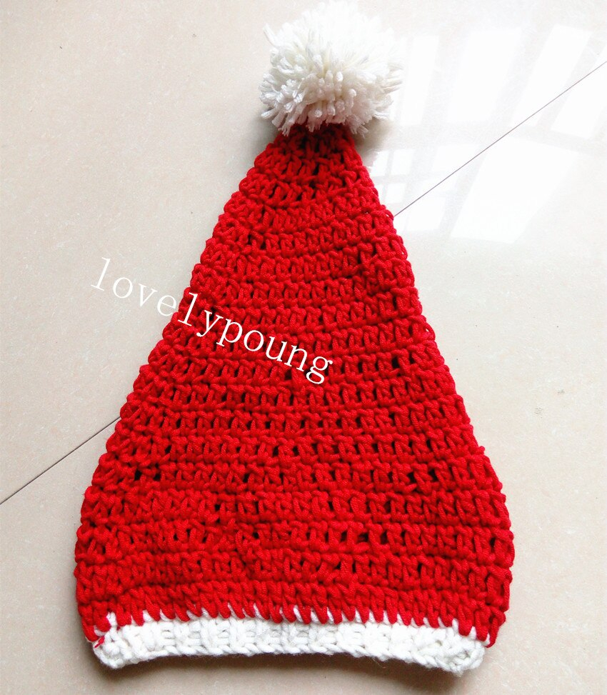 Santa Hat Knitting Pattern Us 759 5 Offholiday Sale Ba Santa Hatchristmas Hats Holiday Hat Ba Hat Knitted 100 Cotton Moq 1pc In Hats Caps From Mother Kids On