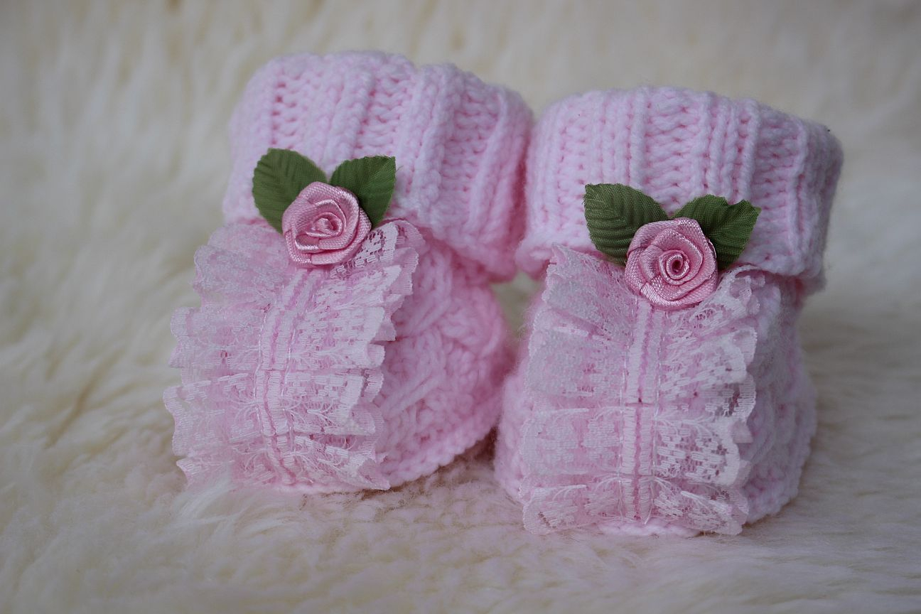 Seamless Baby Booties Knit Pattern Spring Ba Booties Knitting Pattern
