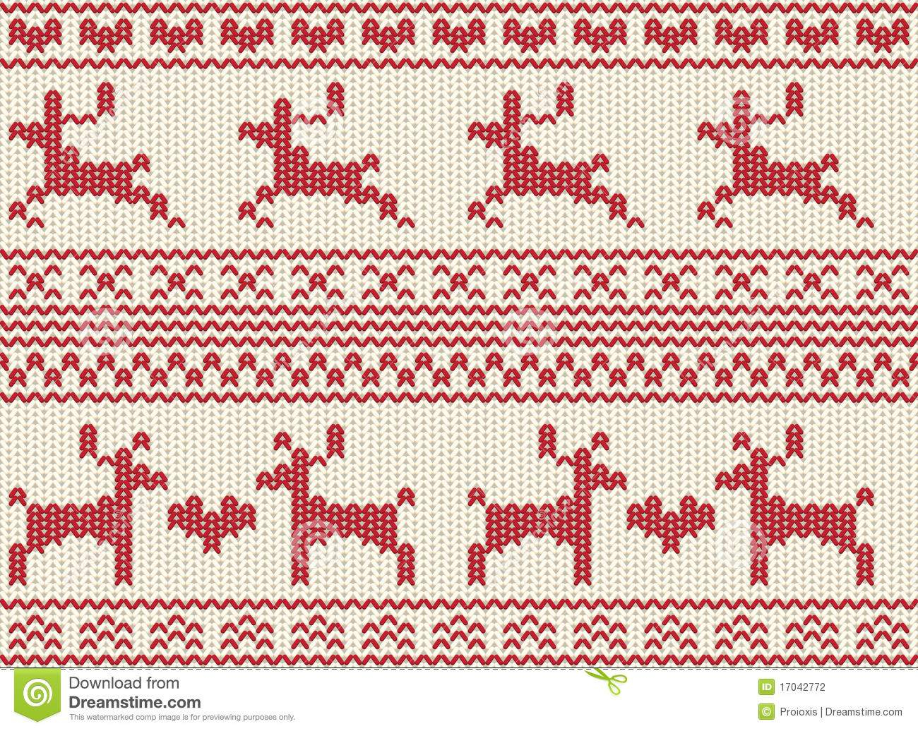Seamless Knitting Patterns Inspirational Seamless Reindeer Fair Isle Knit Stock Illustration