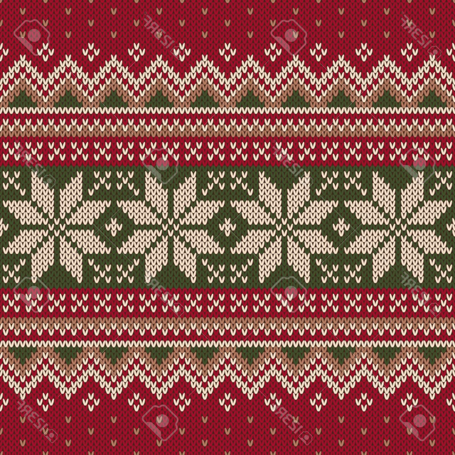 Seamless Knitting Patterns Photostock Vector Christmas Sweater Design Seamless Knitting Pattern
