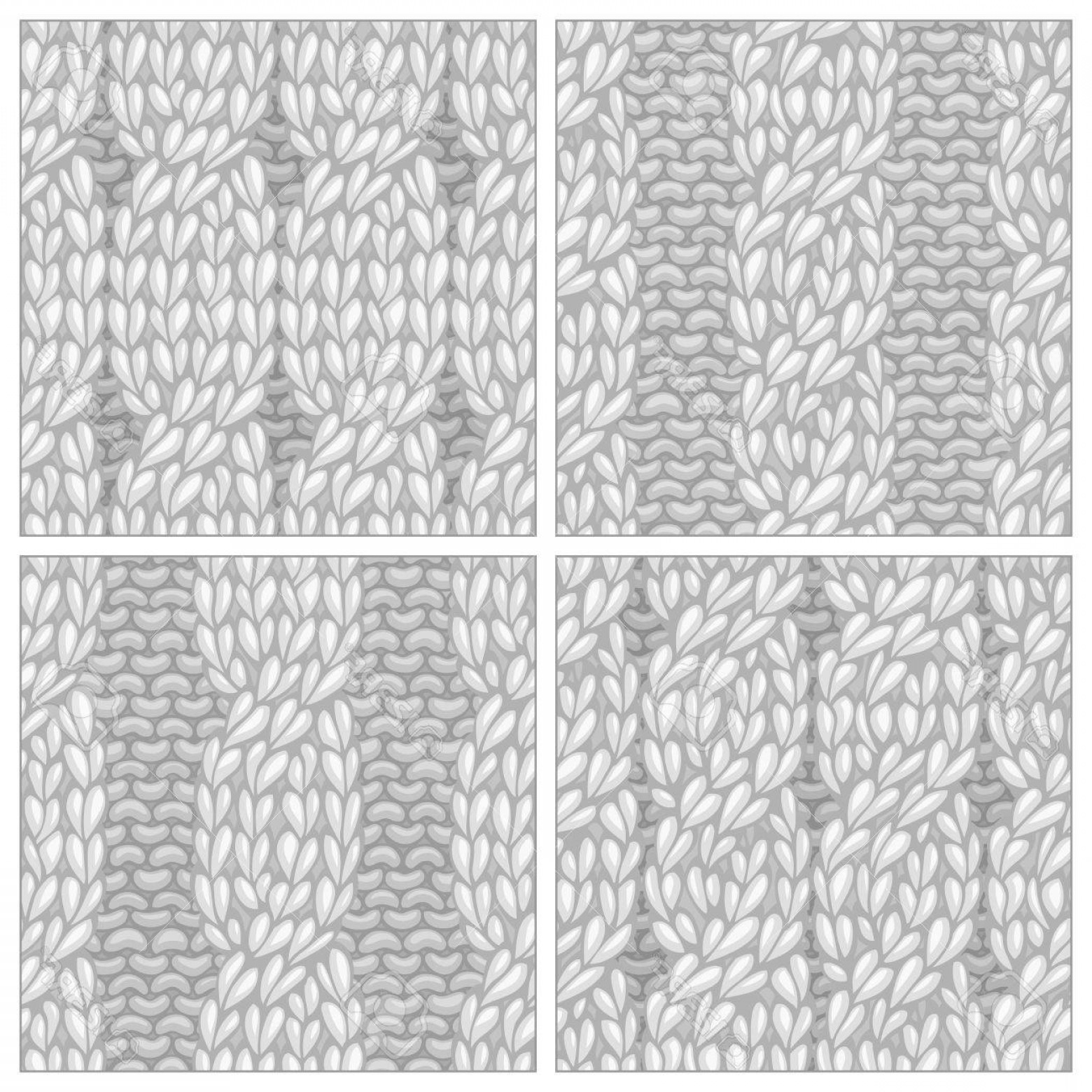 Seamless Knitting Patterns Photostock Vector Seamless Knitting Pattern Twisting To The Left